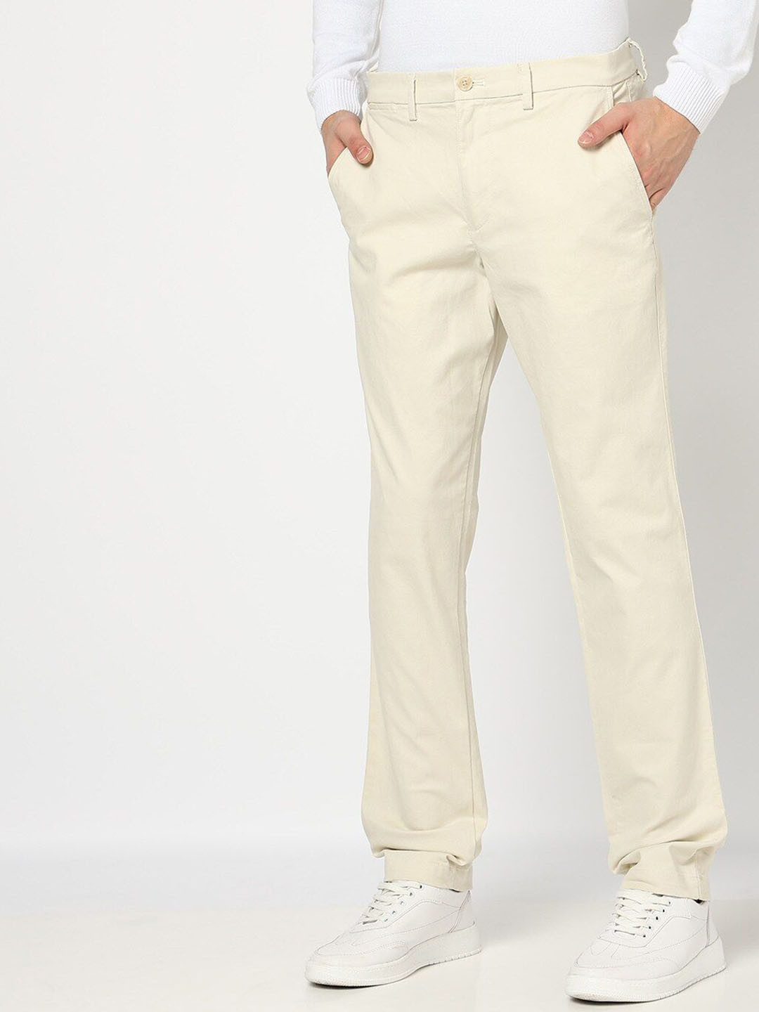 GAP Men Smart Slim Fit Stretchable Cotton Woven Pants