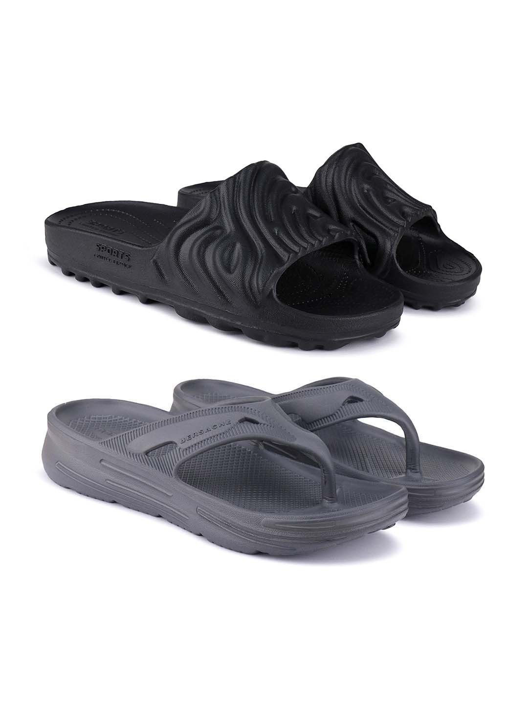 BERSACHE Men Rubber 2 Thong Flip-Flops