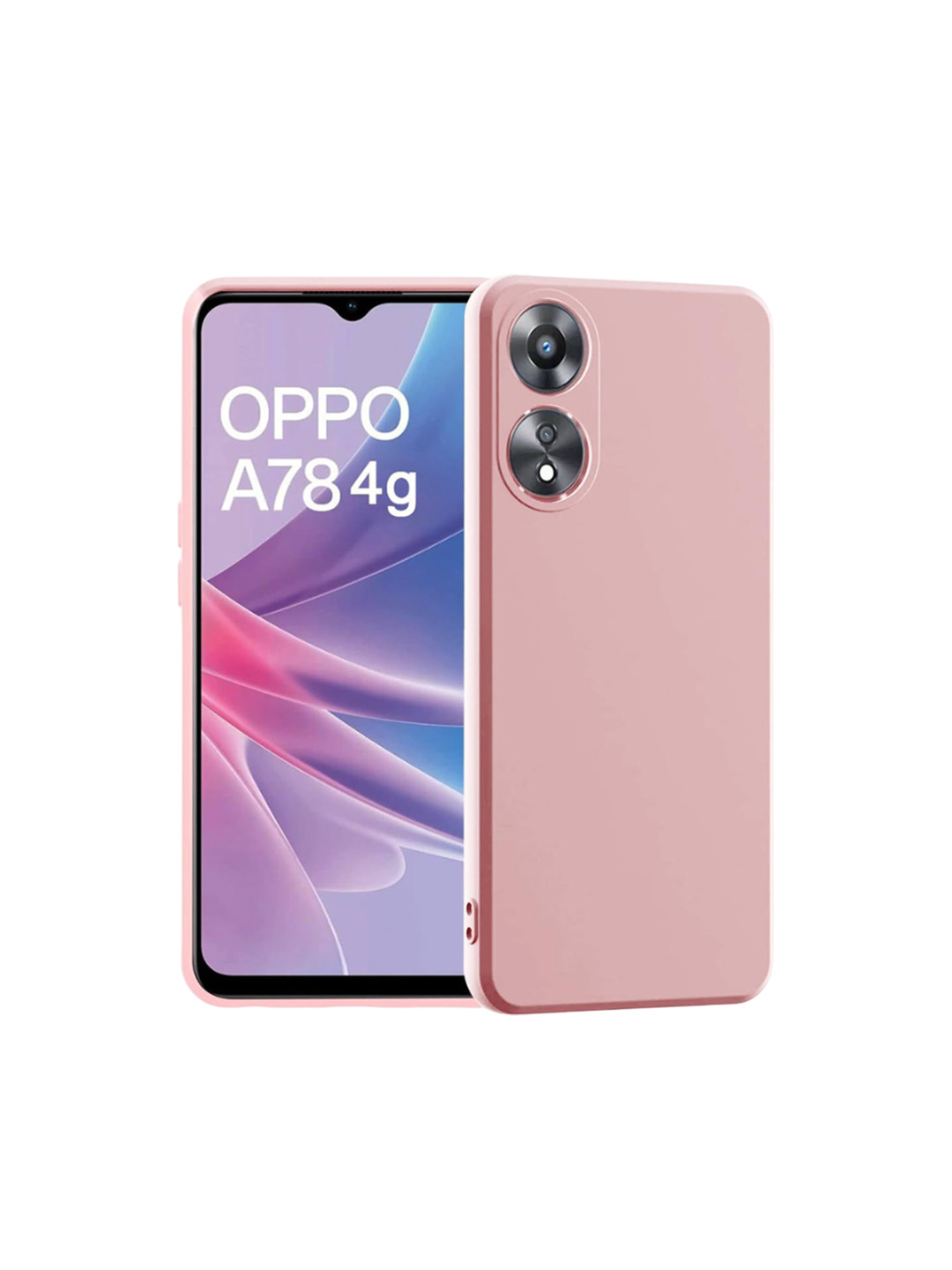 LIRAMARK Unisex Oppo A78 Solid Back Case