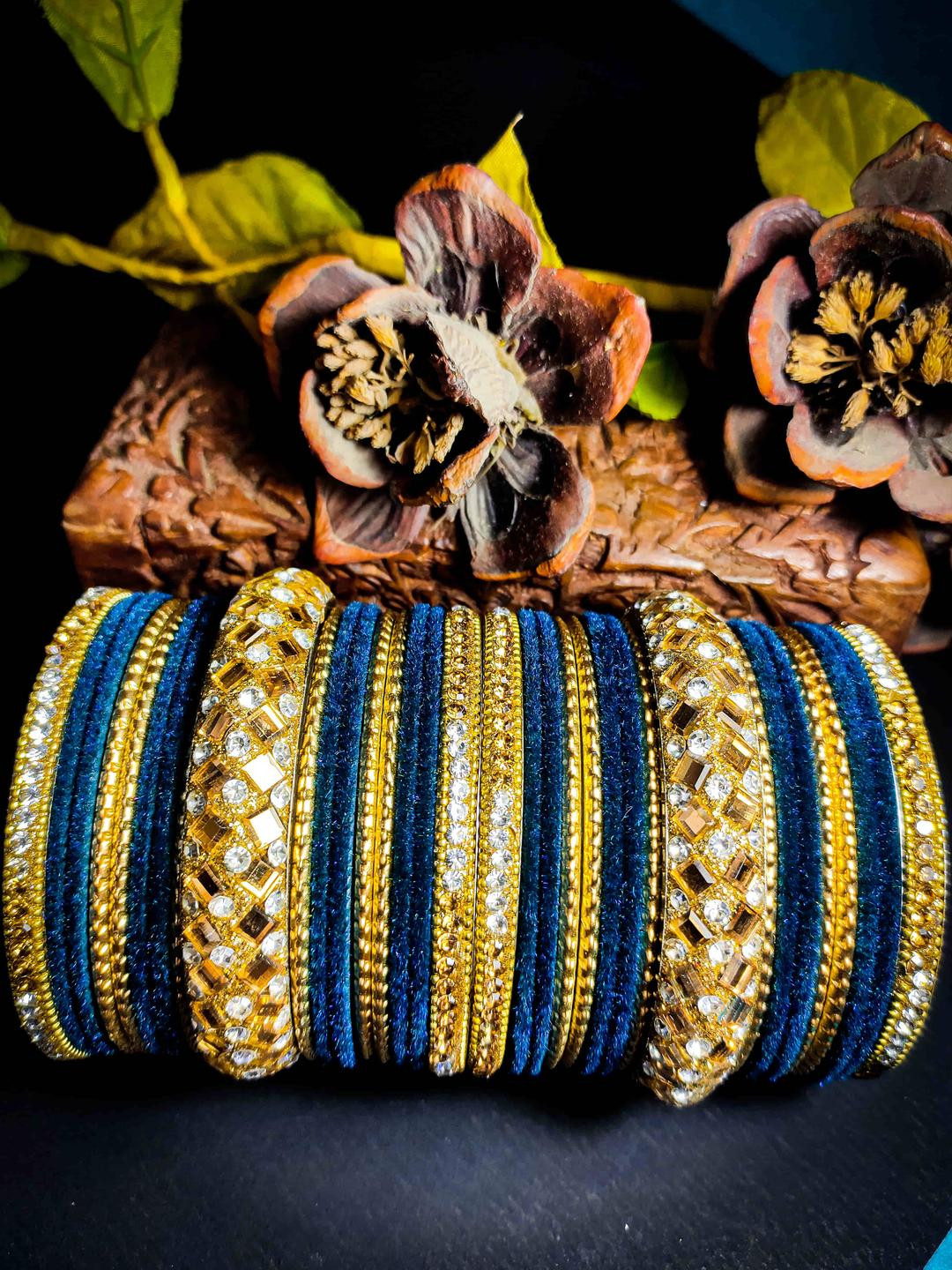 GLIKA Alloy Mirror Bangles Set