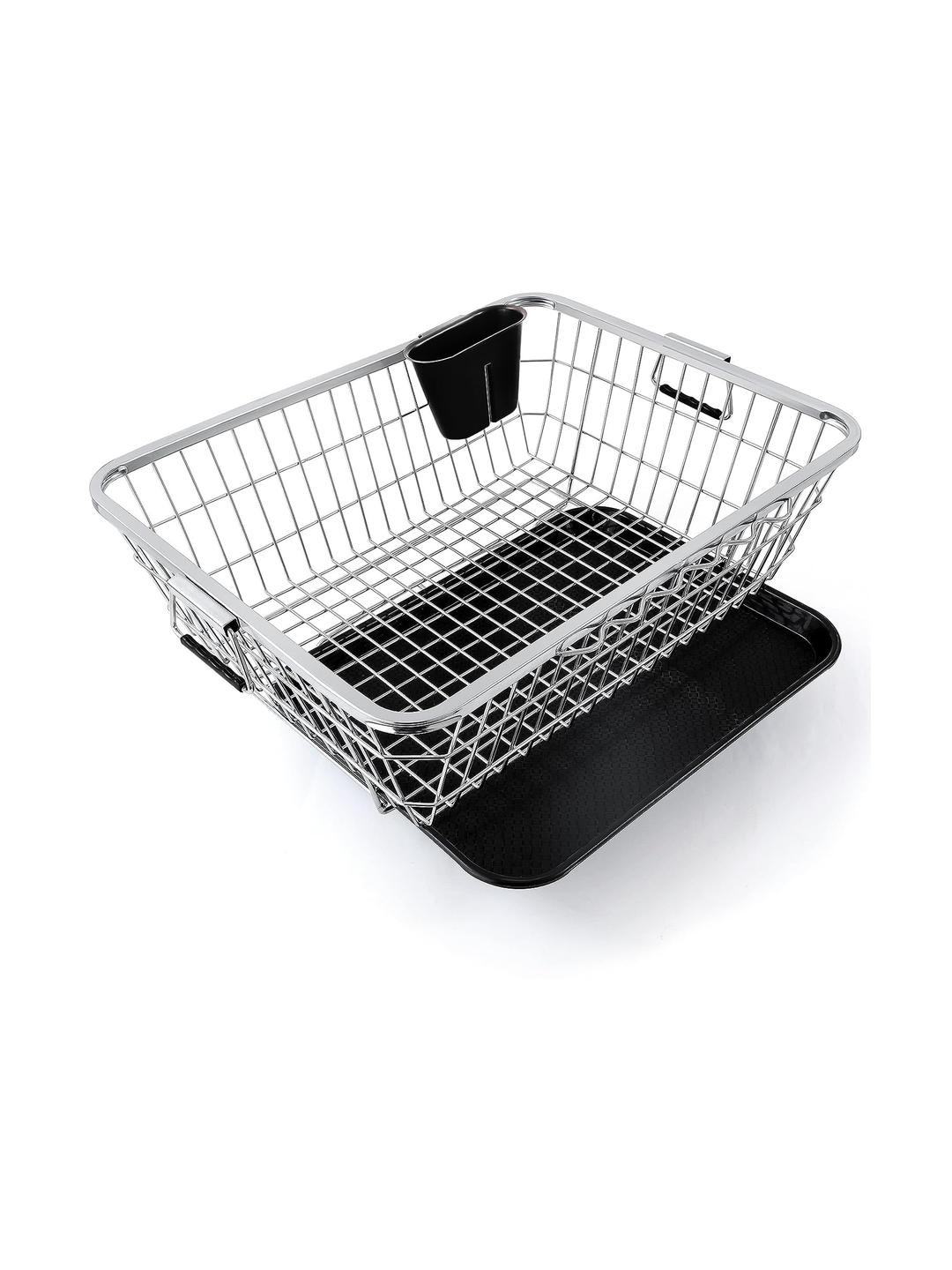TEX-RO Silver-Toned 2025 Stainless Steel Dish rack
