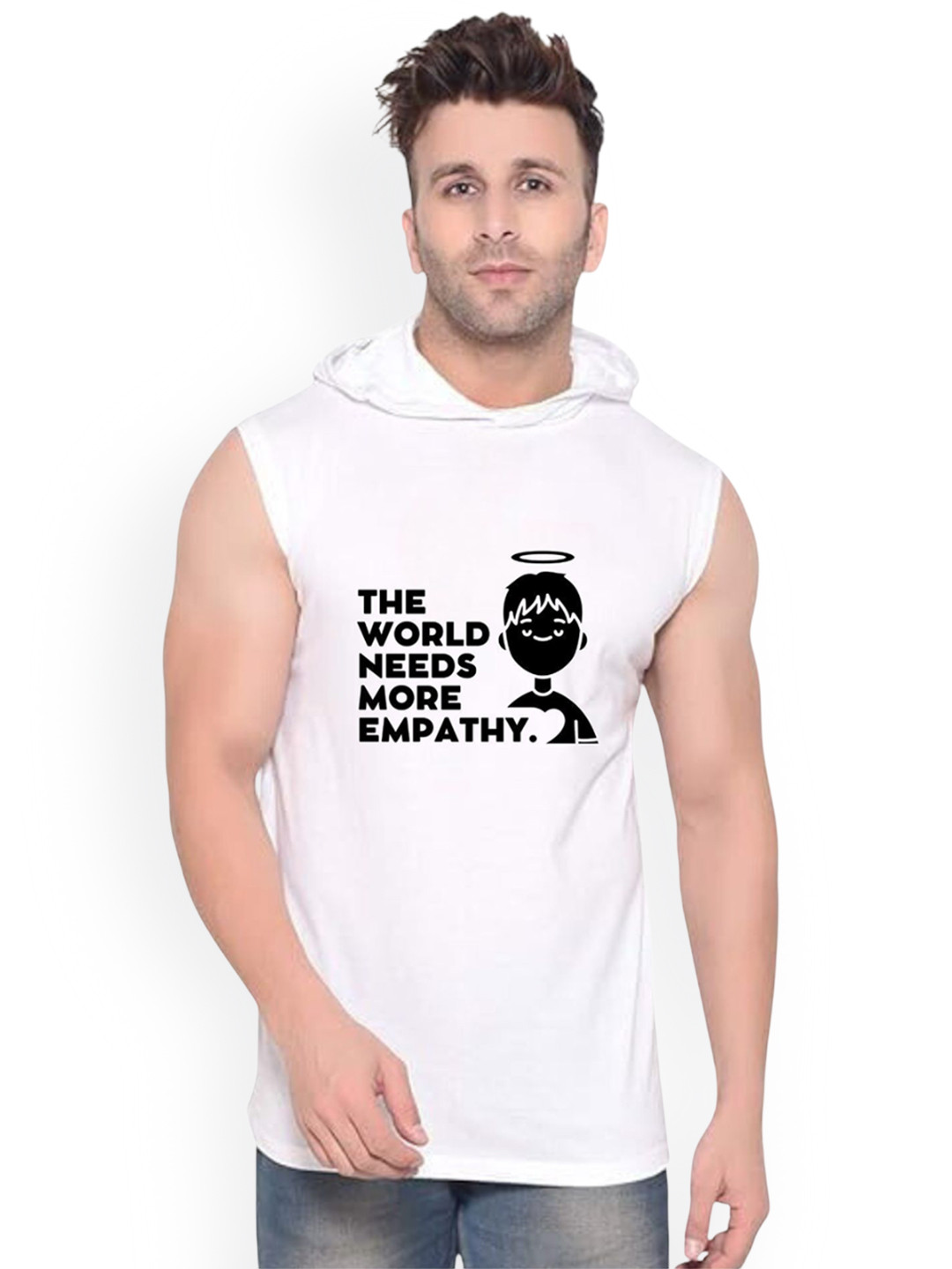 FABSTIEVE More Empathy Printed Gym Vest GYM_Vest_print-135_GYM_Vest M