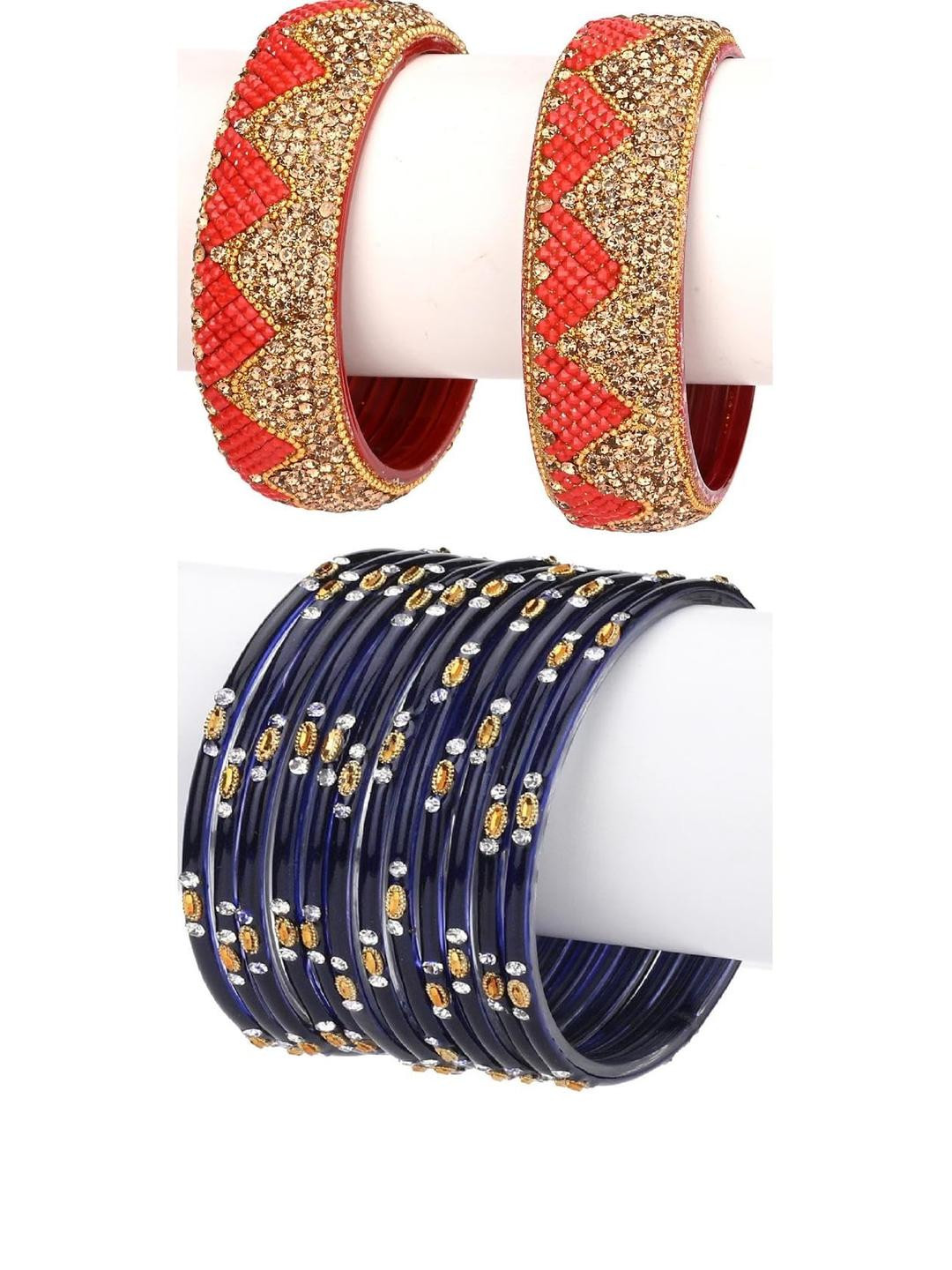 SOMIL Alloy Handcrafted Bangles Set