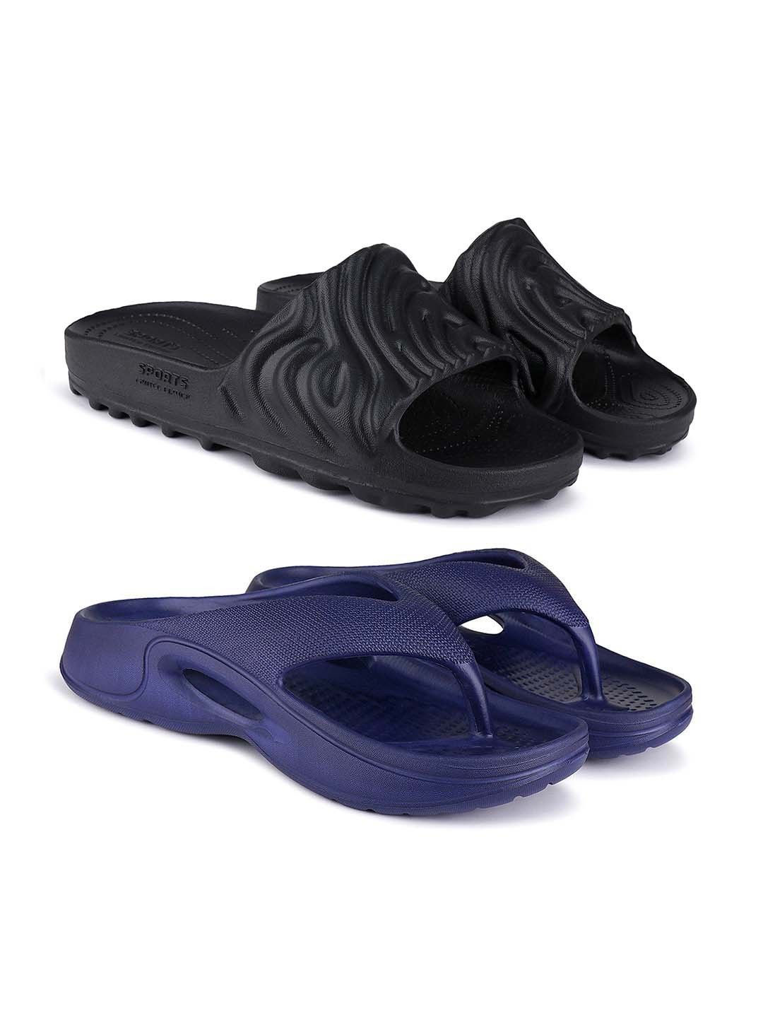 BERSACHE Pack Of 2 Extra Soft Classic Flip Flops