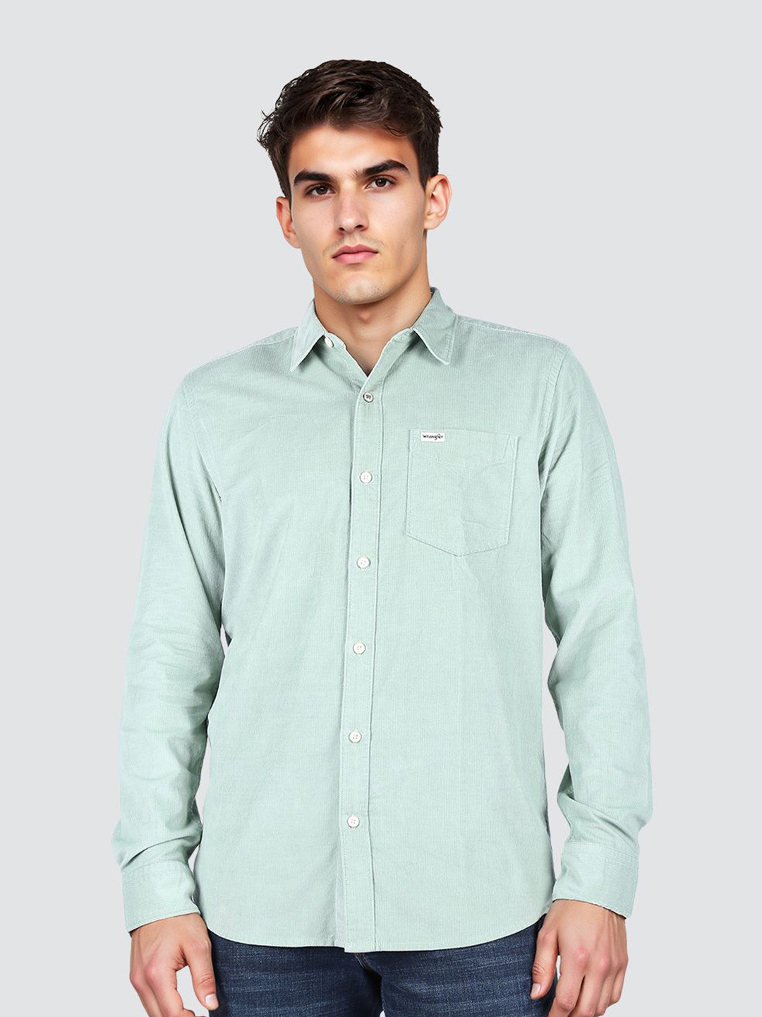 Wrangler Heritage Spread Collar Pure Soft Cotton Shirt