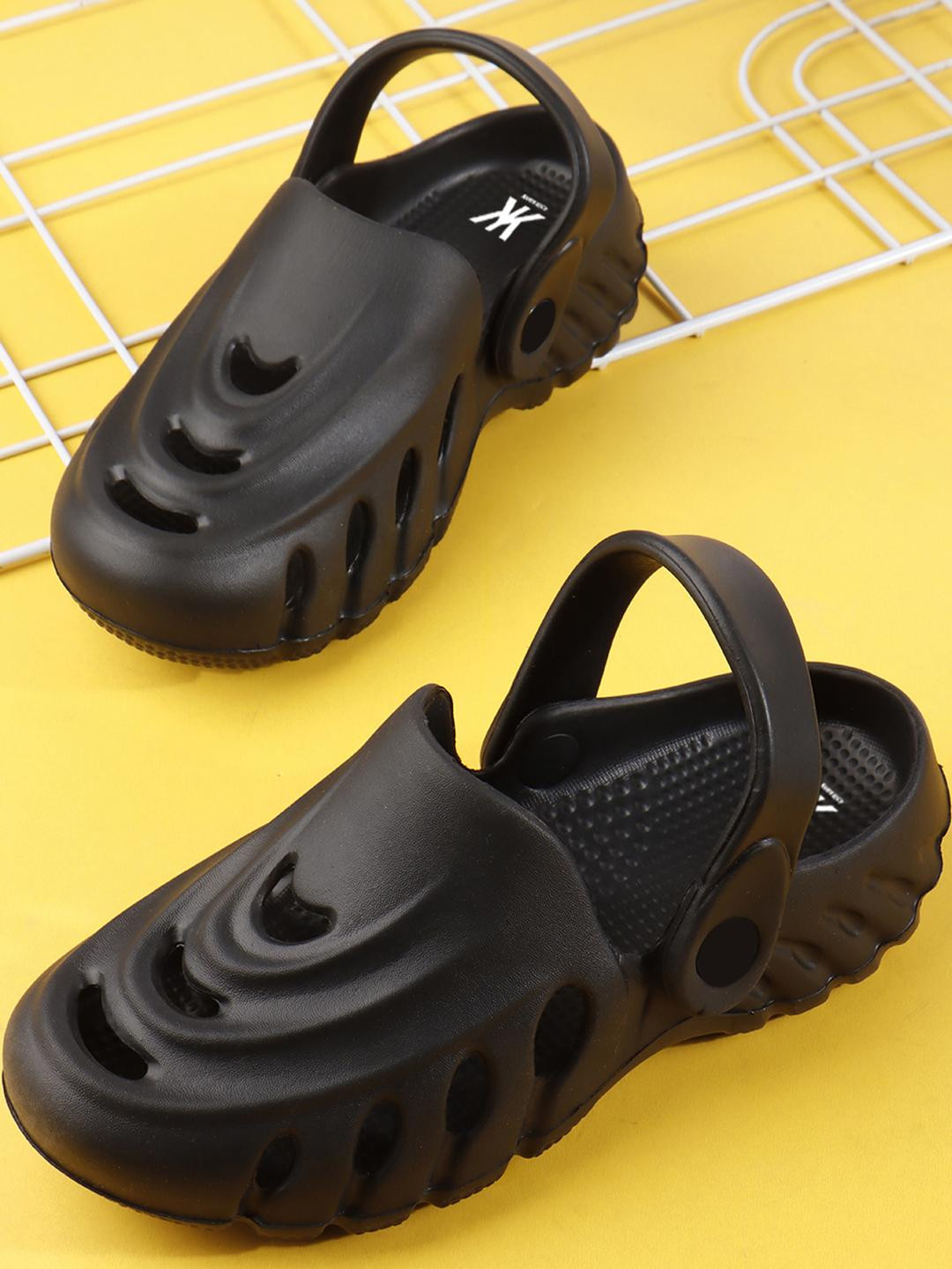 Kook N Keech Men Black EVA Clogs