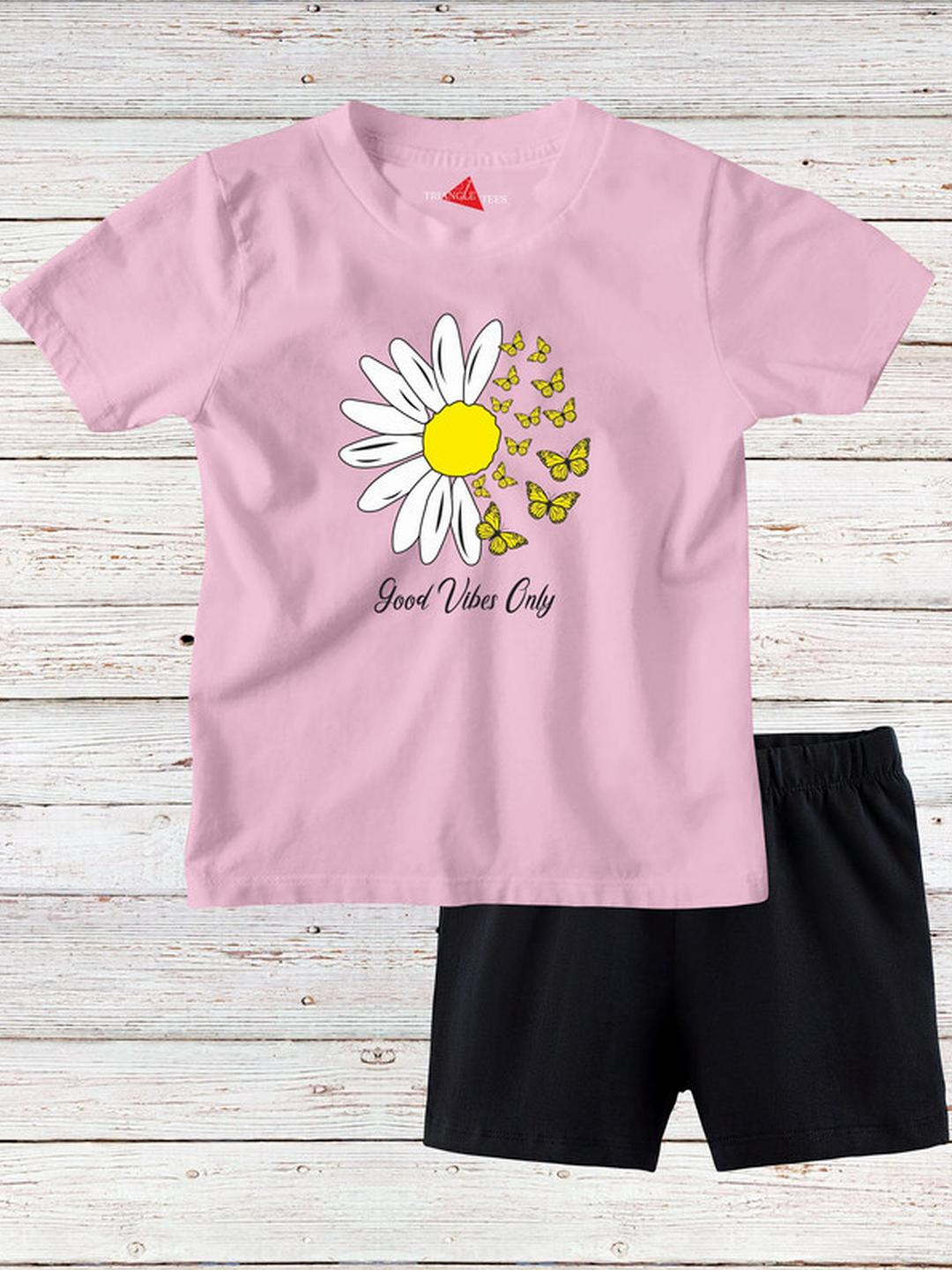 TRIANGLETEES Unisex Kids T-shirt with Shorts