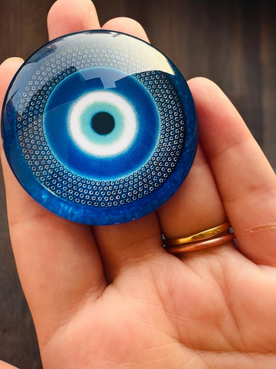 WARMINGO DE Evil Eye Fridge Decorative Magnet