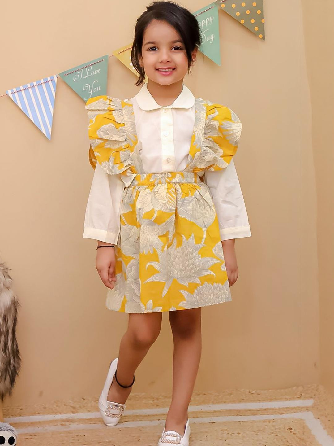 House Of Kids Floral Print Fit & Flare Dress