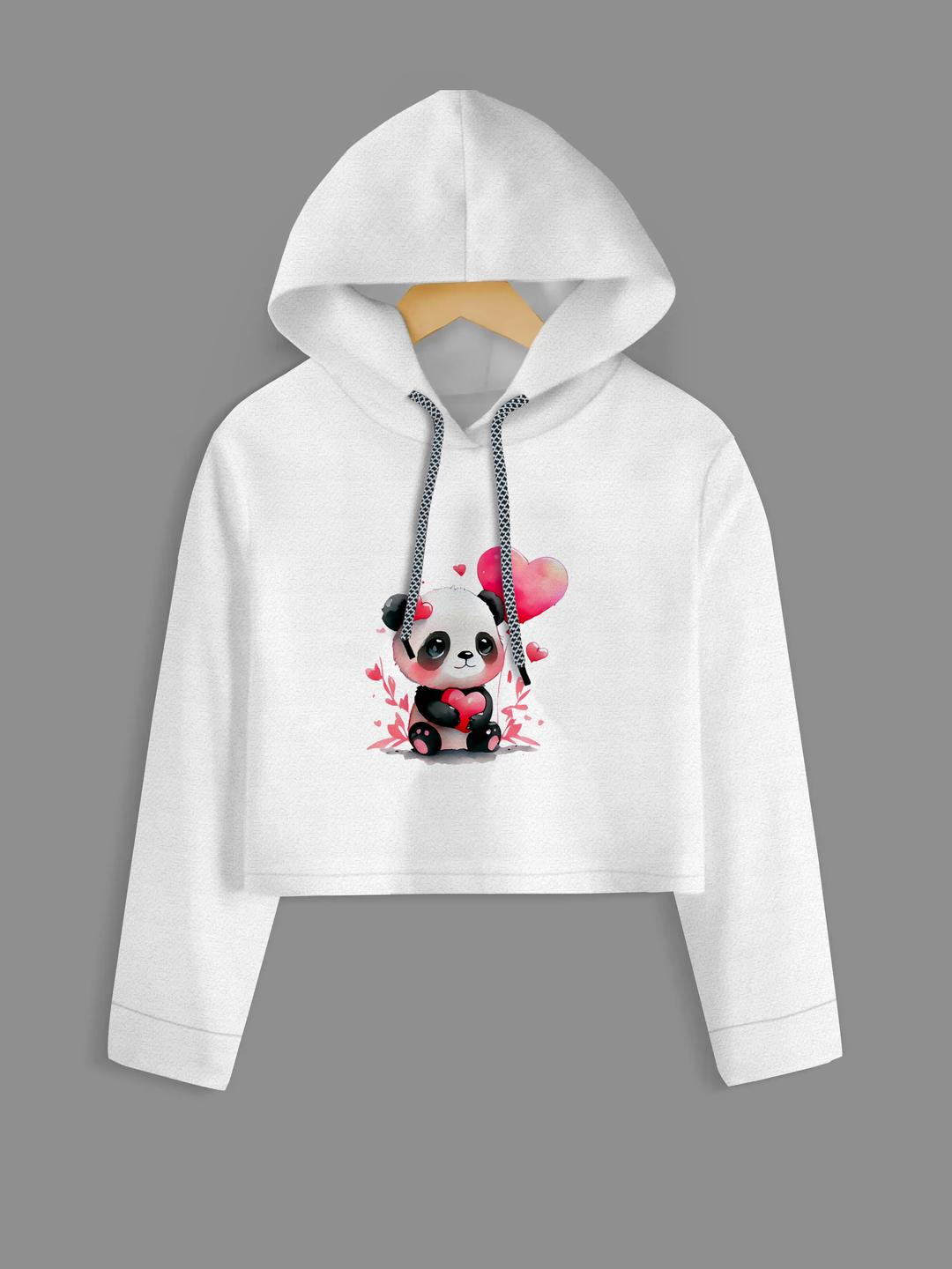 TOXICFASHION Print Hooded Cotton Top