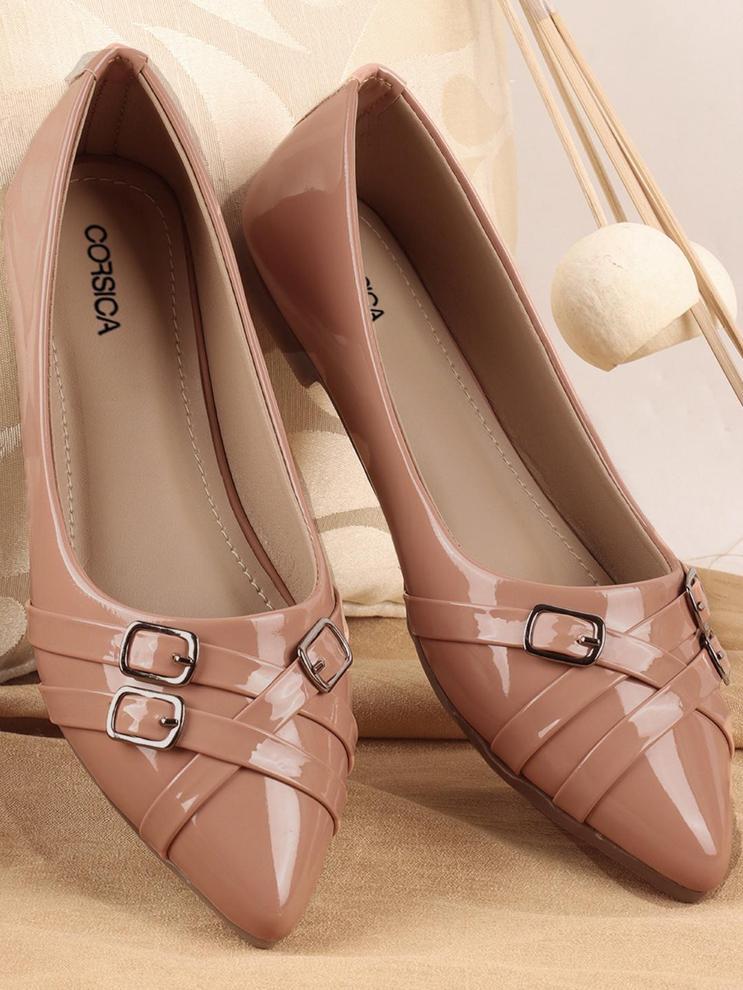 CORSICA Women Pink Synthetic Patent Mary Janes