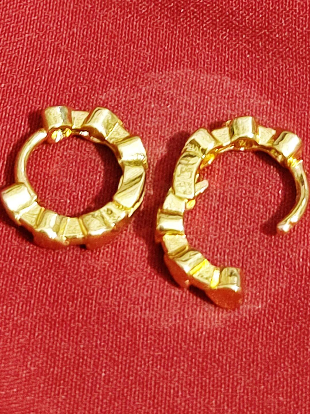 Balaji Gold Gold-Plated Copper Earrings