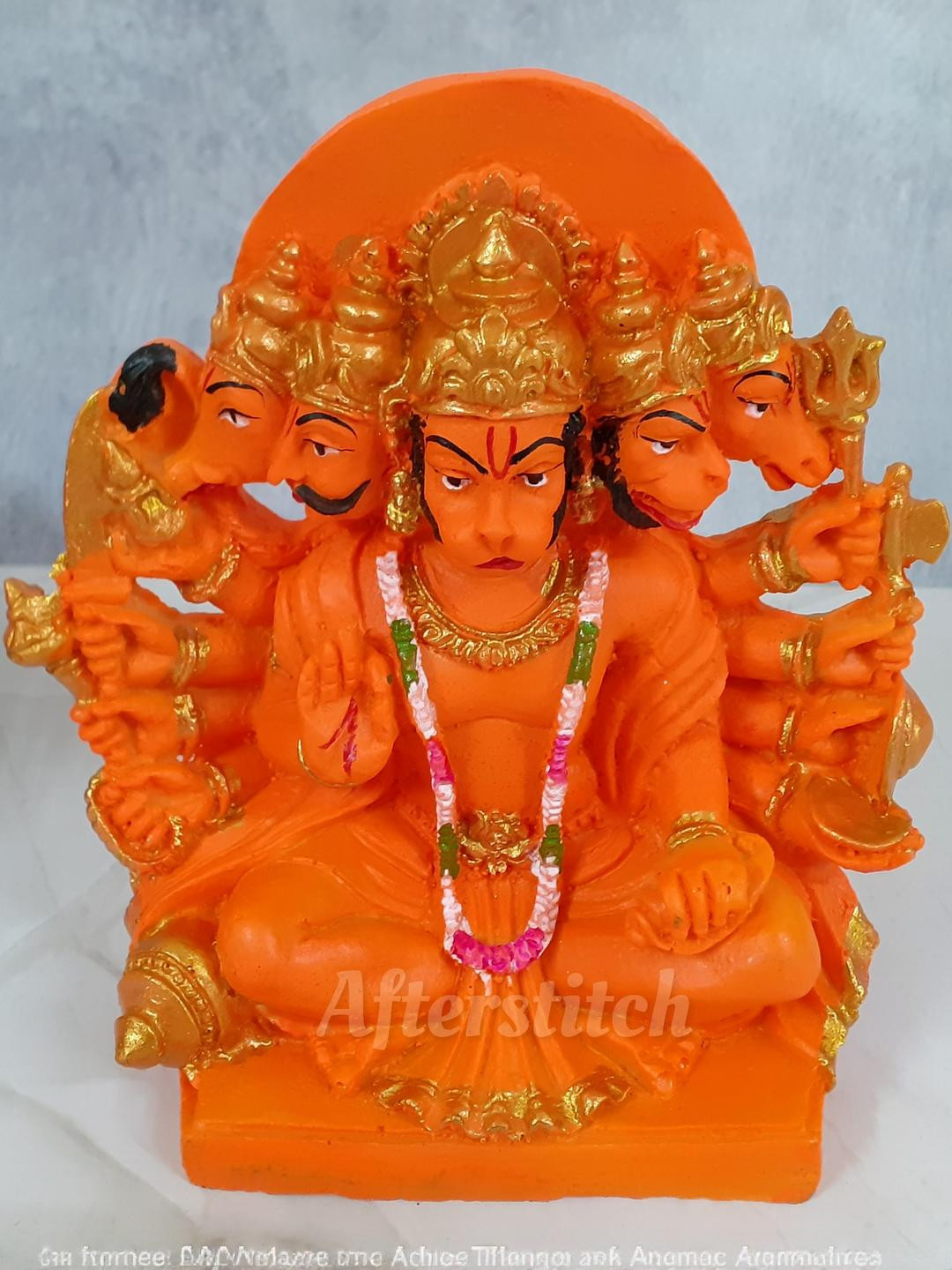 Afterstitch Orange Religious Idol Showpiece