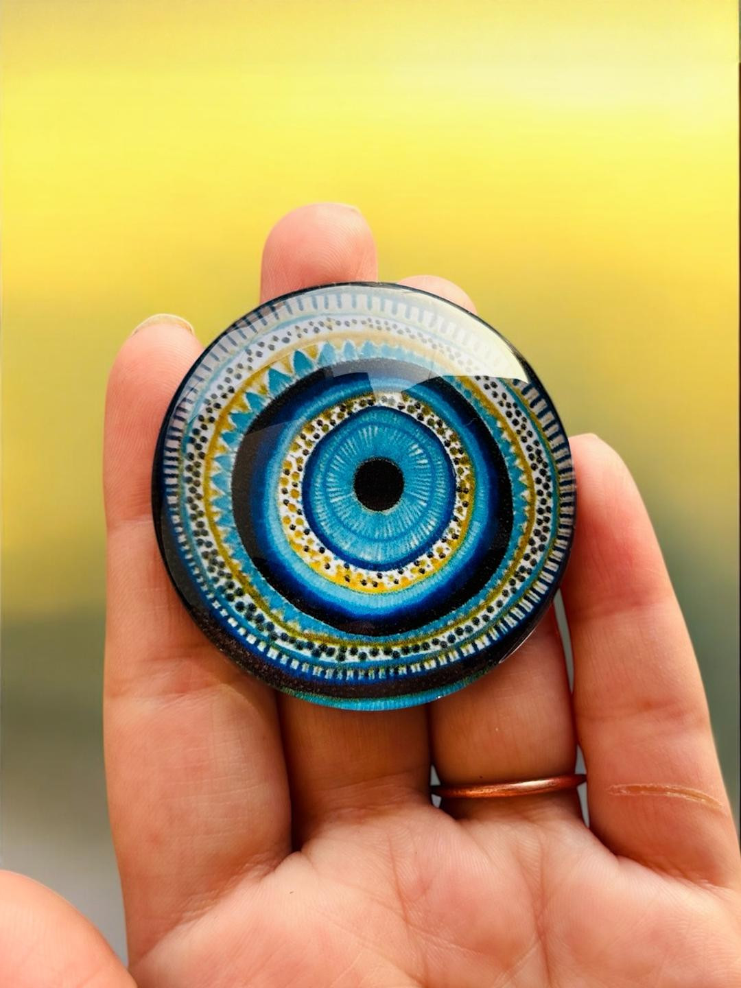 WARMINGO DE unisex Evil Eye Fridge Decorative Magnet