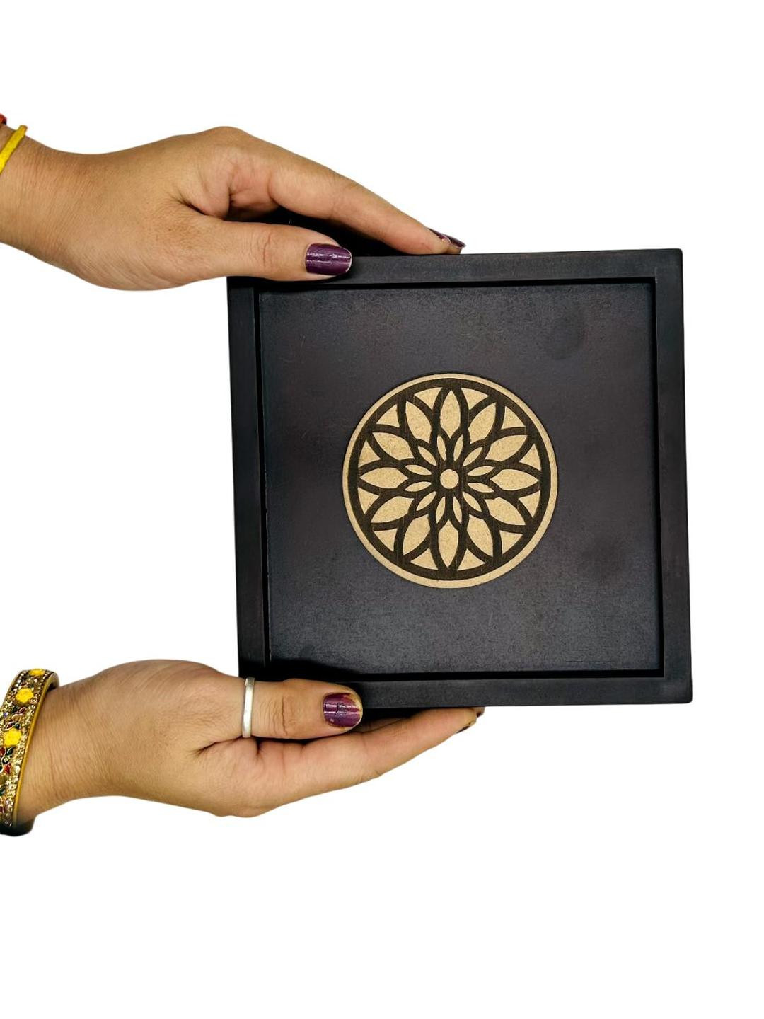 Angira handicrafts Black Storage Box