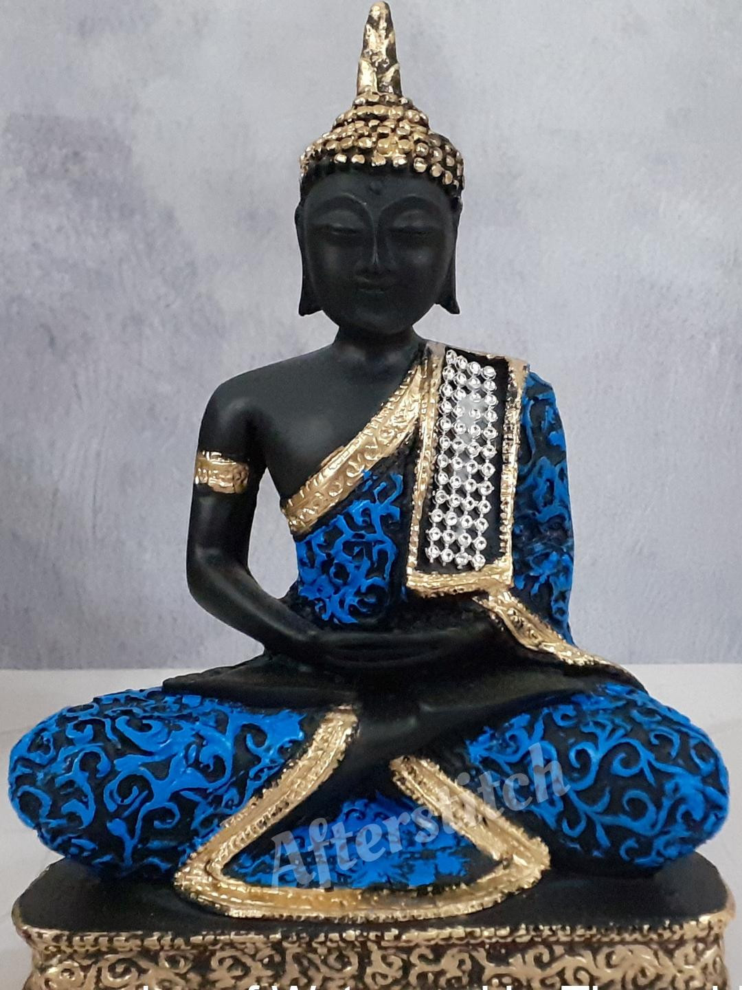 Afterstitch Blue Buddha Idol Showpiece