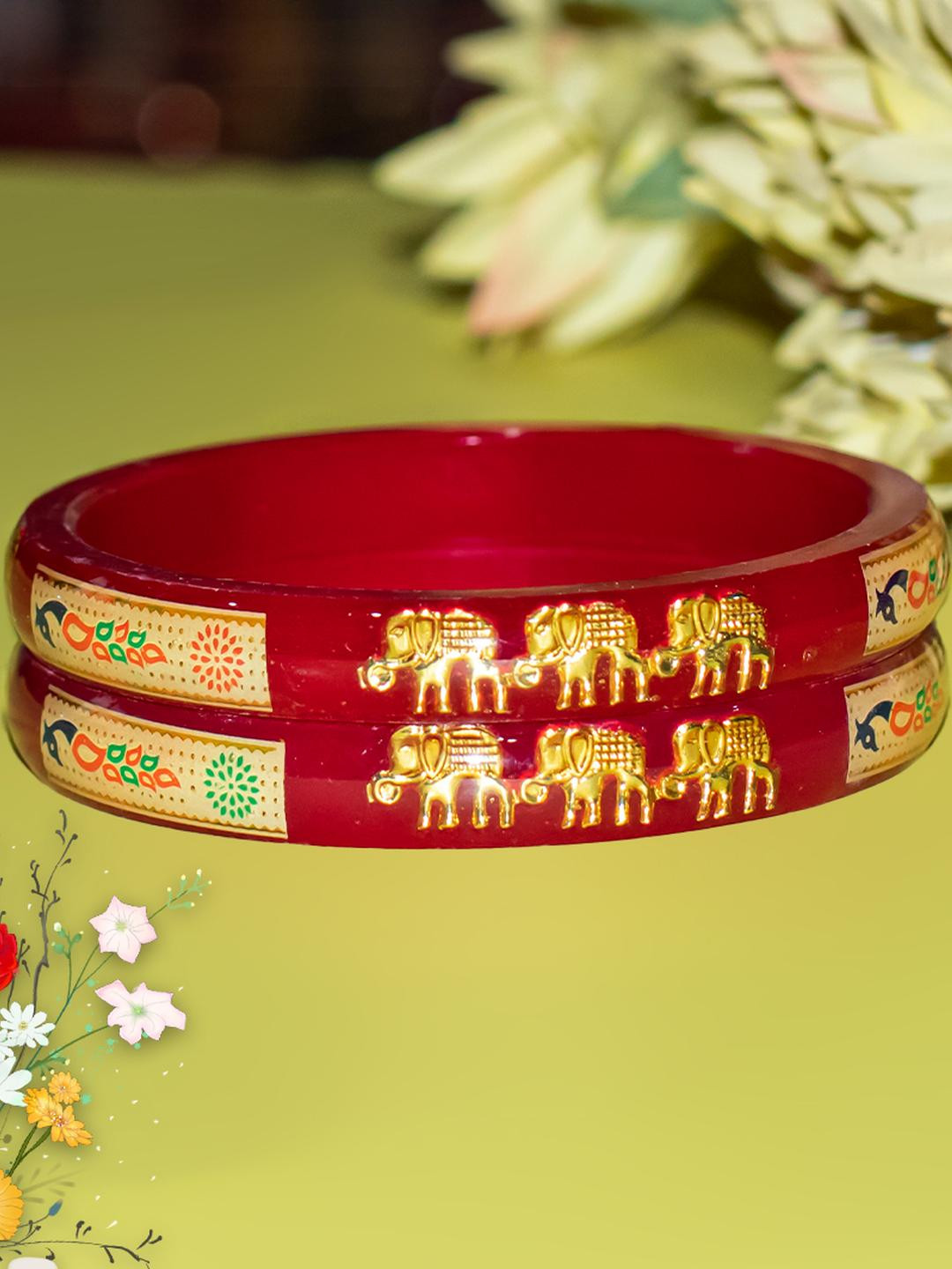 Anshi Creations Elephant Design Plastic Bangle