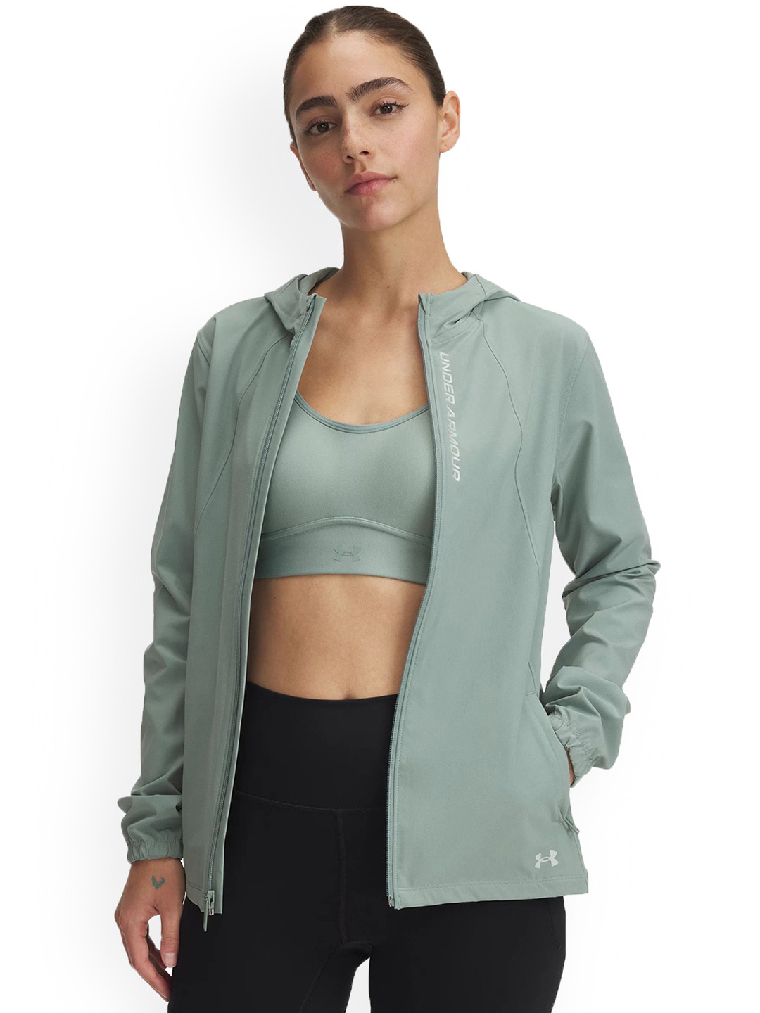 UNDER ARMOUR UA OutRun The Storm Hooded Sporty Jacket
