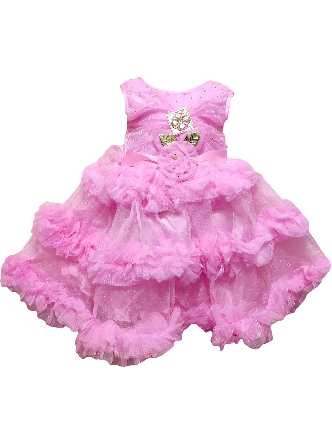 kids fashion hub Georgette Fit & Flare Maxi Dress