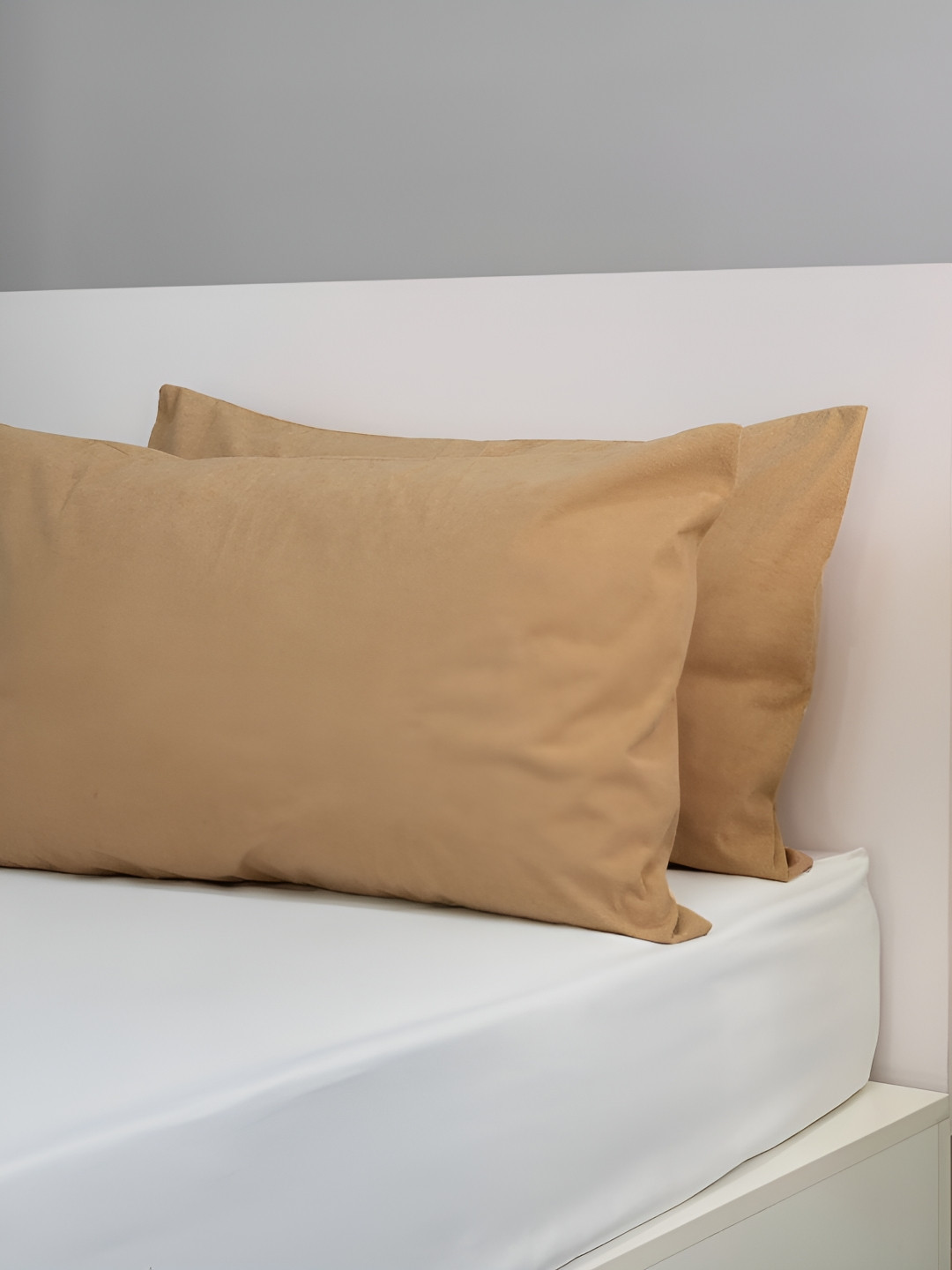 wakefit 2-Pcs Maroon Cotton Breathable Pillow Covers
