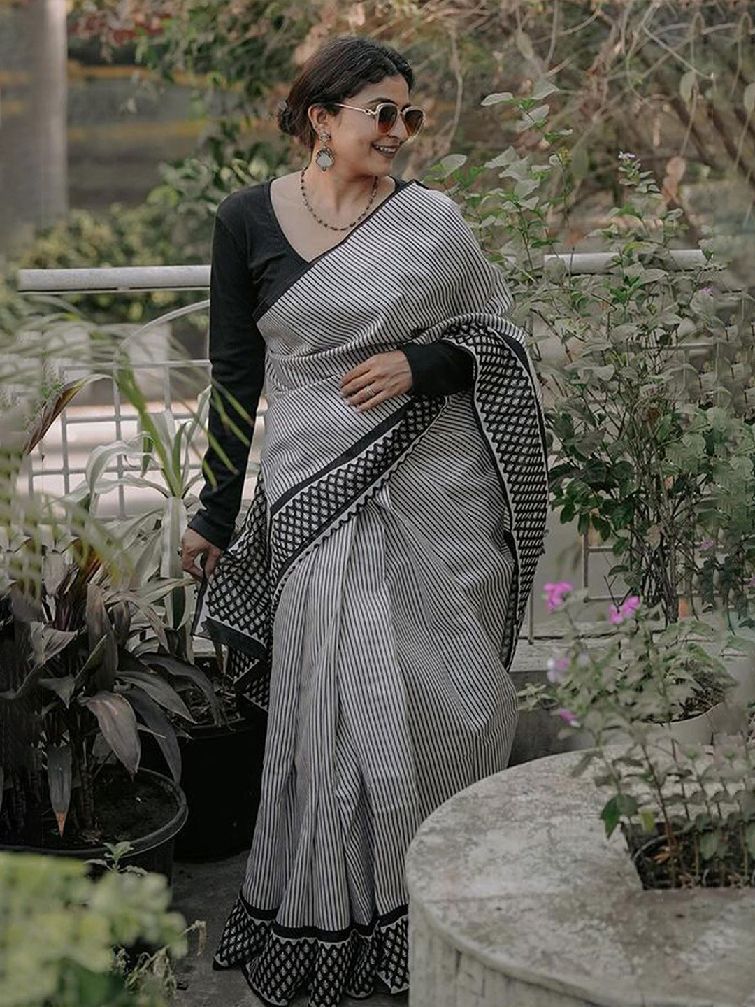 Pandadi Saree Block Print Sarees