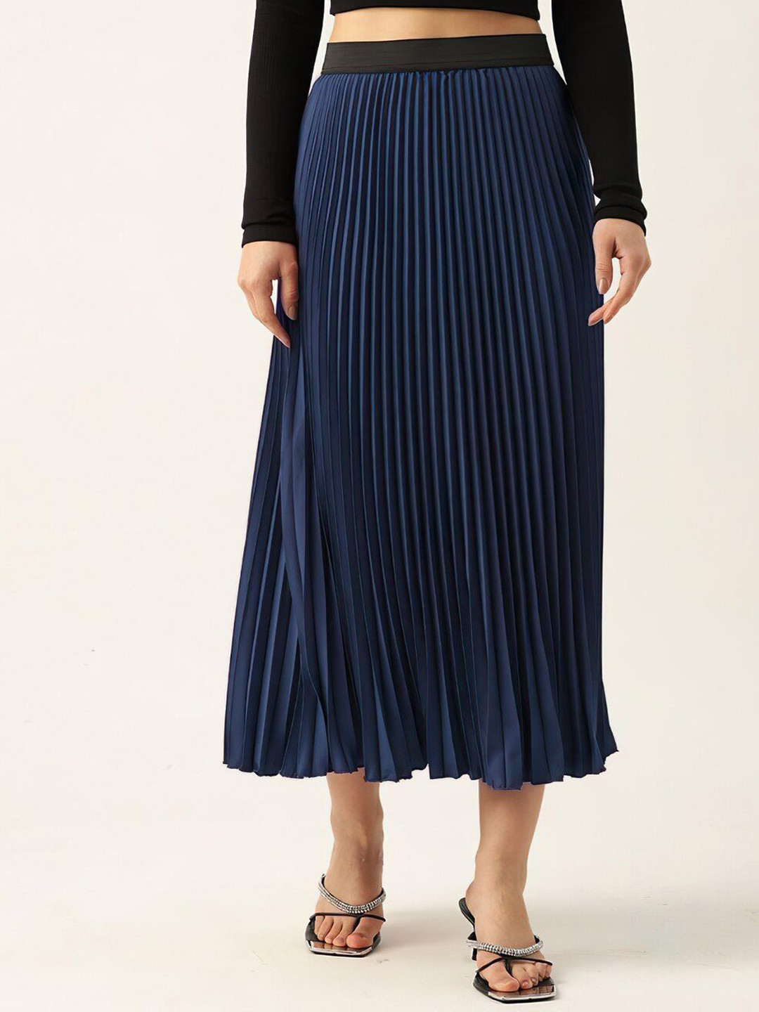 LookShine A-line Midi Skirt