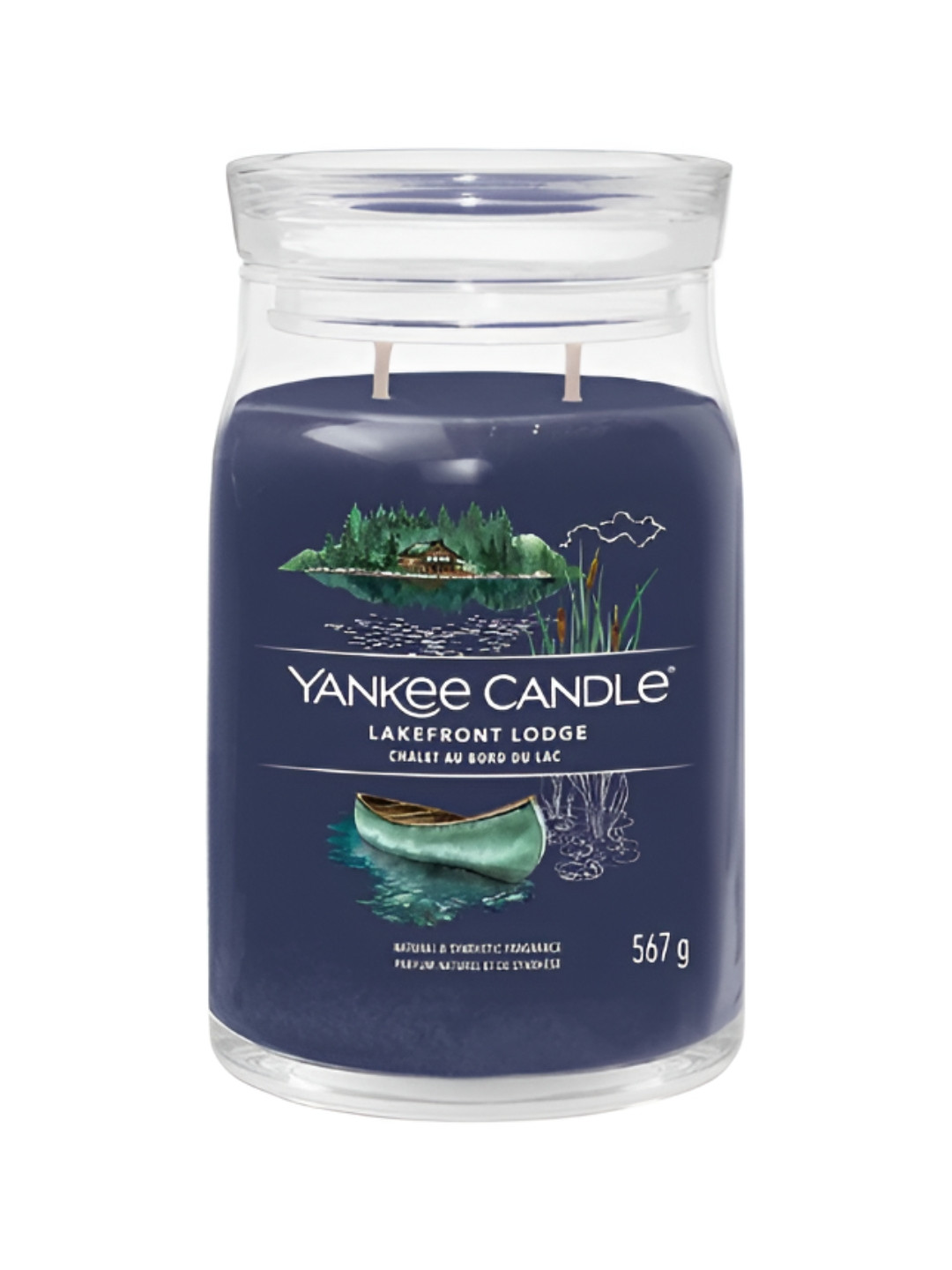 YANKEE CANDLE Lakefront Lodge Scented 2 Wick Solid Geometric Regular Jar Candles