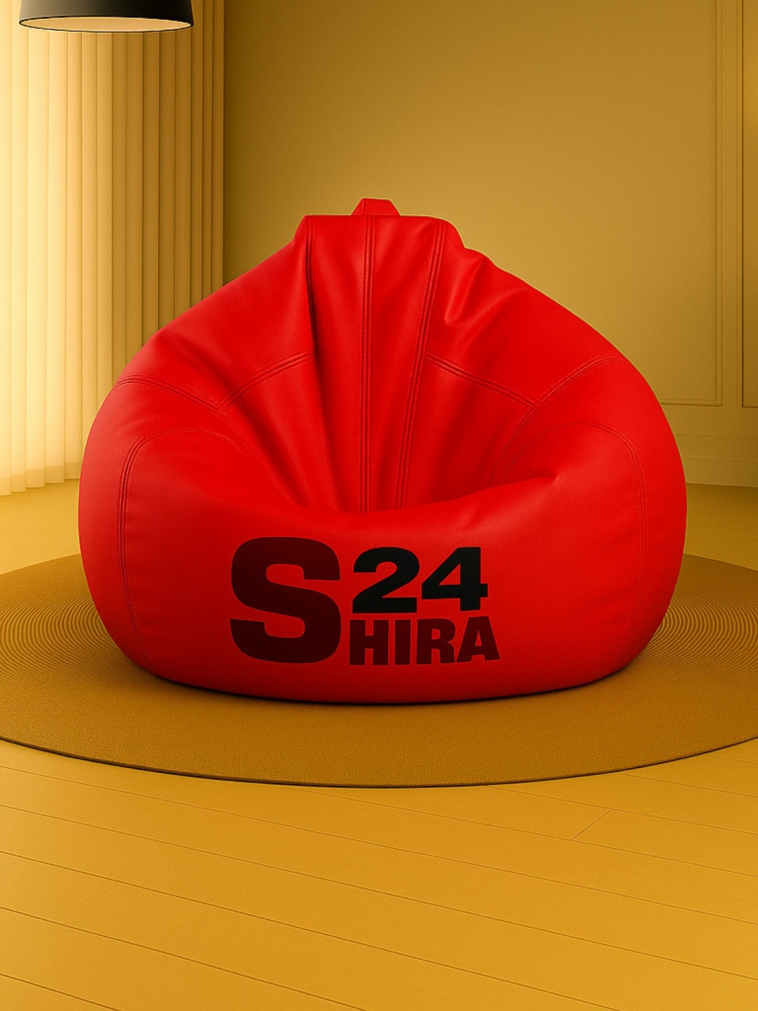 SHIRA 24 Red Tear Drop Bean Bag Cover- 4XL
