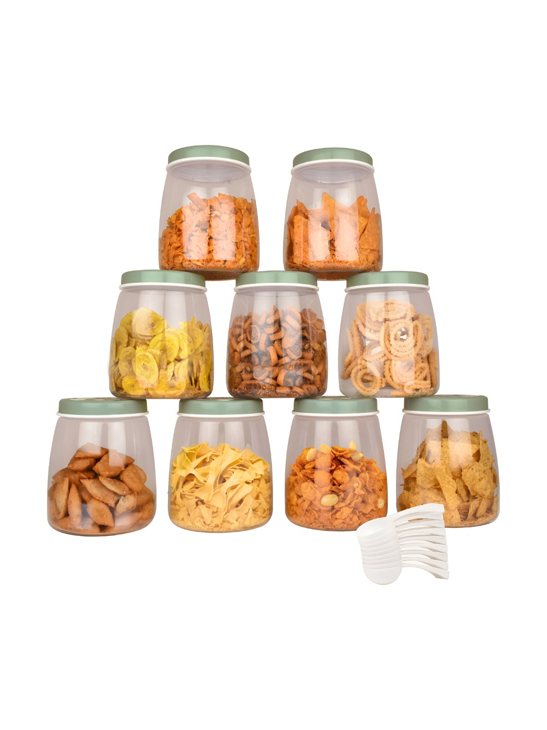 Flair Green 2025 Plastic Easy to Clean Fridge Container