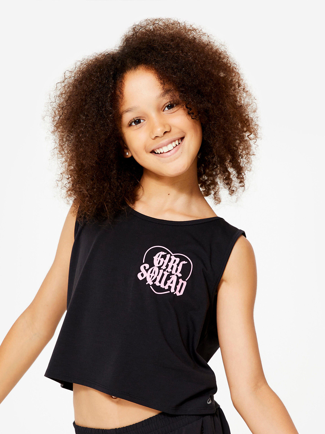 Decathlon DOMYOS Girls' Loose Cropped Dance/Jazz Tank Top