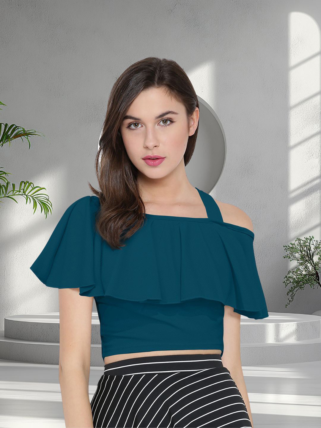 DressBerry Winter Collection Women Square Neck Top