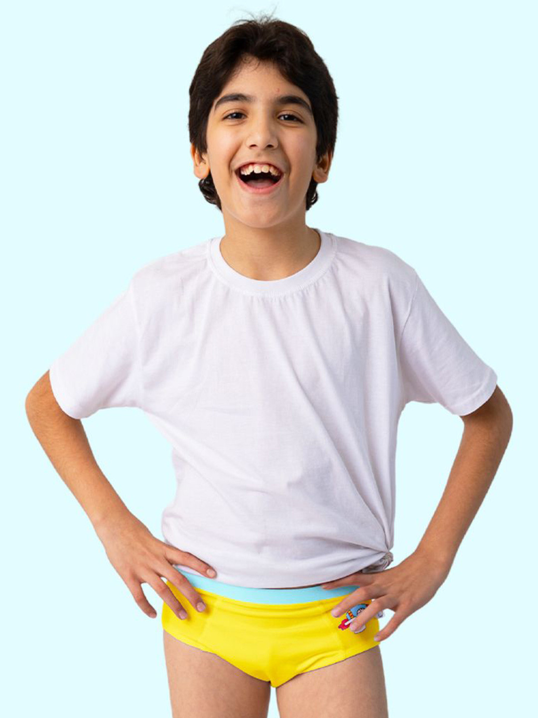 SuperBottoms Boys Antimicrobial Mid-Rise Basic Brief Und-B-BR-SR-4-6Y-1P_N