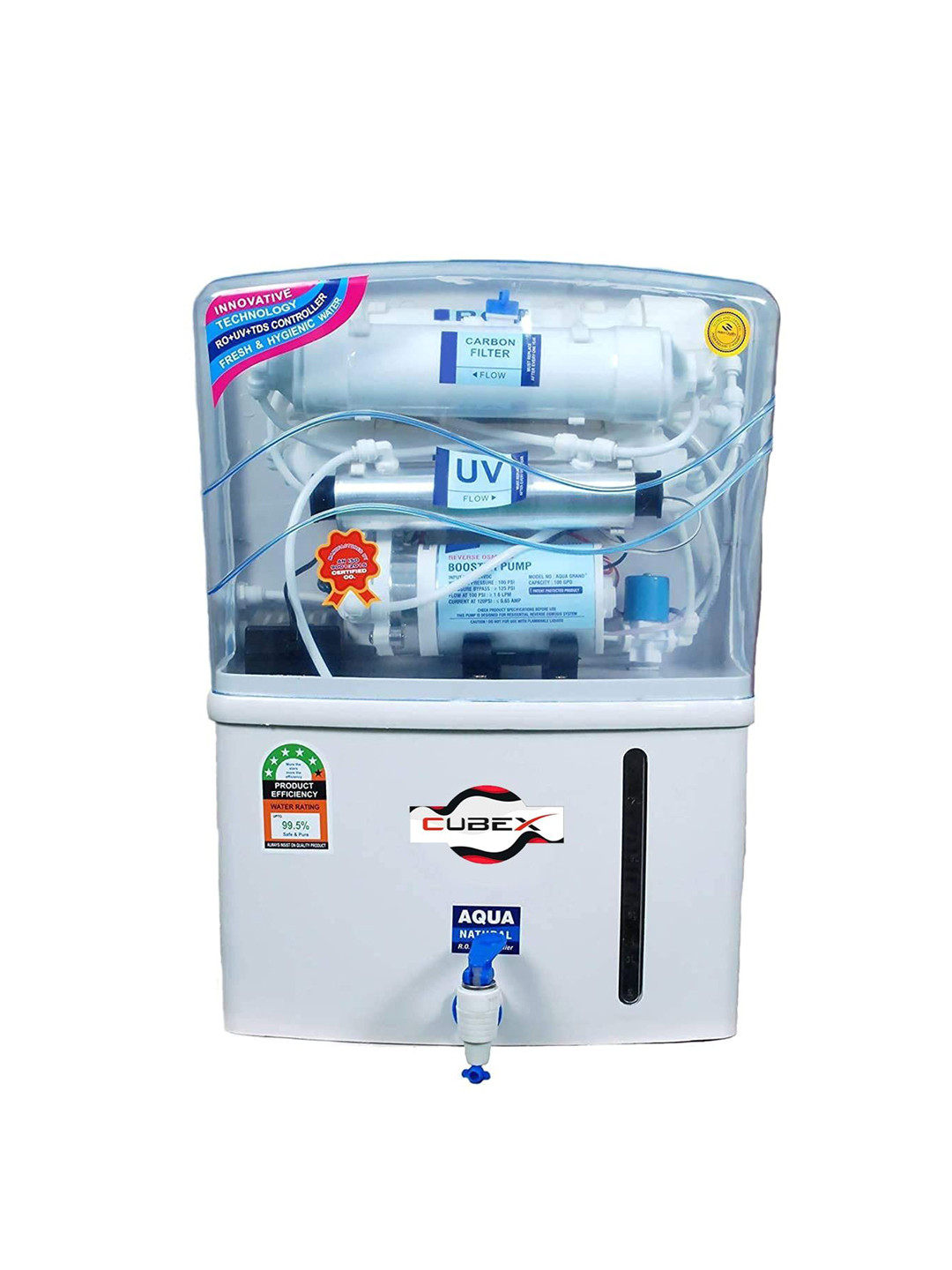 Cube X Transparent Healthy 12L Water Purifier