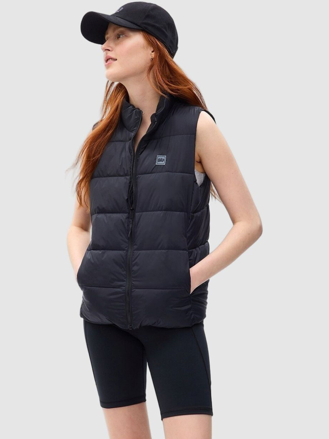 GAP Quilted Relaxed Fit Gillet Jacket