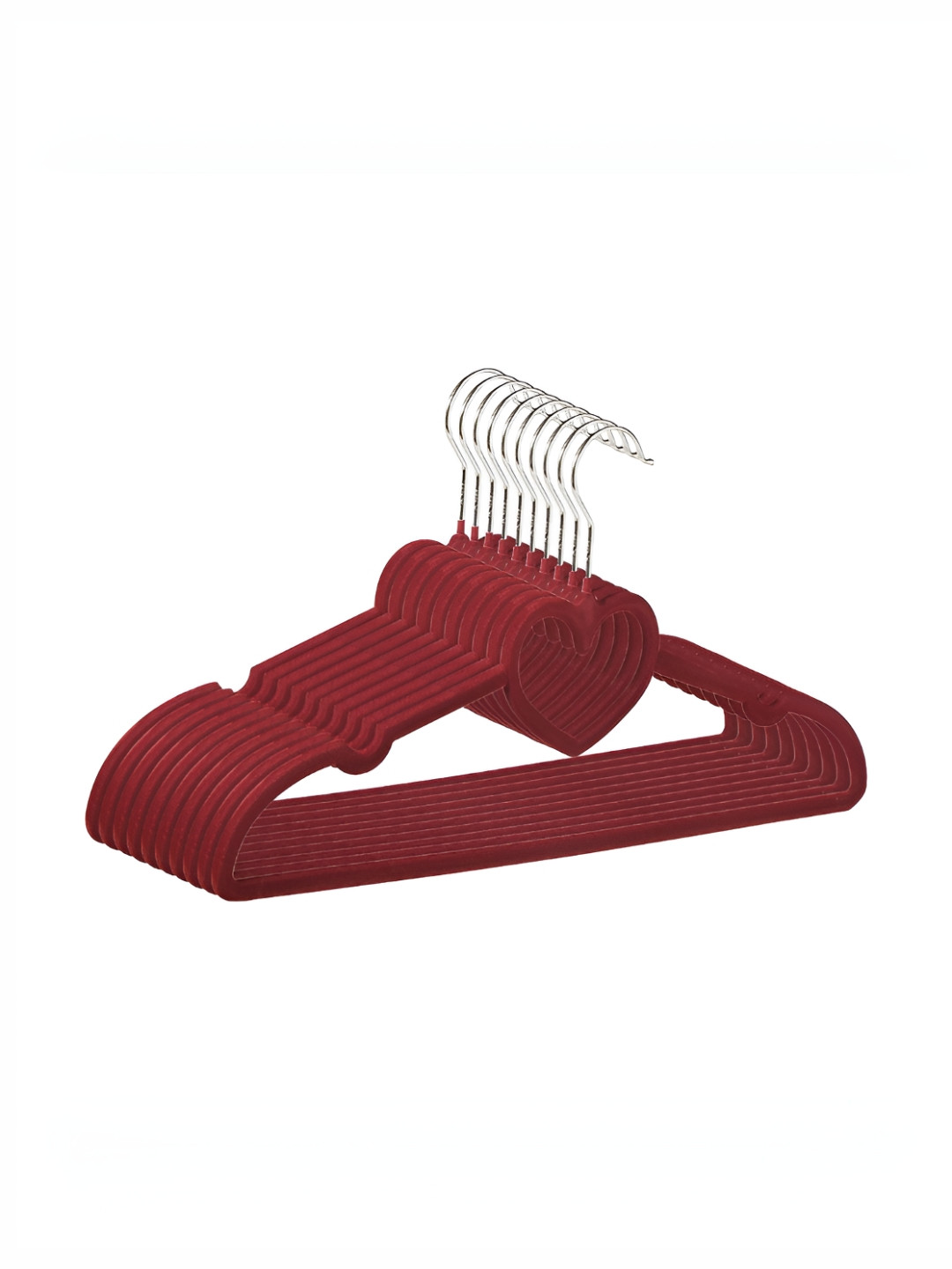 Myntra Elegant Homes 10-Pcs Red ClothesHangers