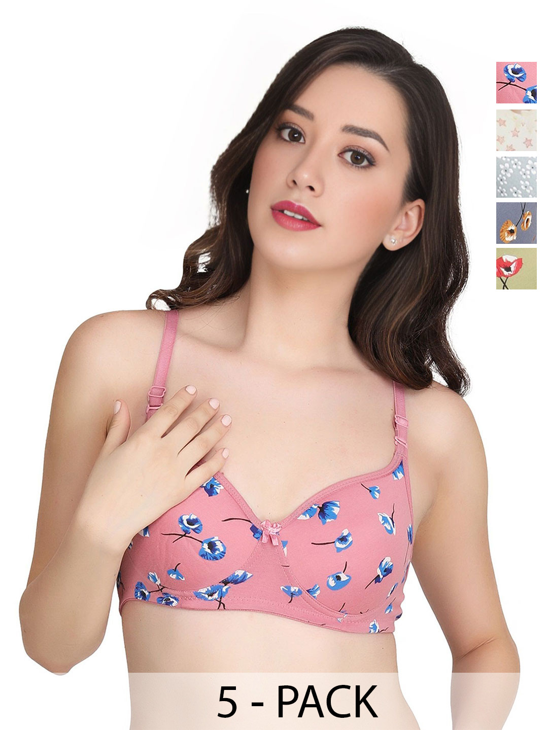 Liigne Floral Bra Full Coverage Lightly Padded