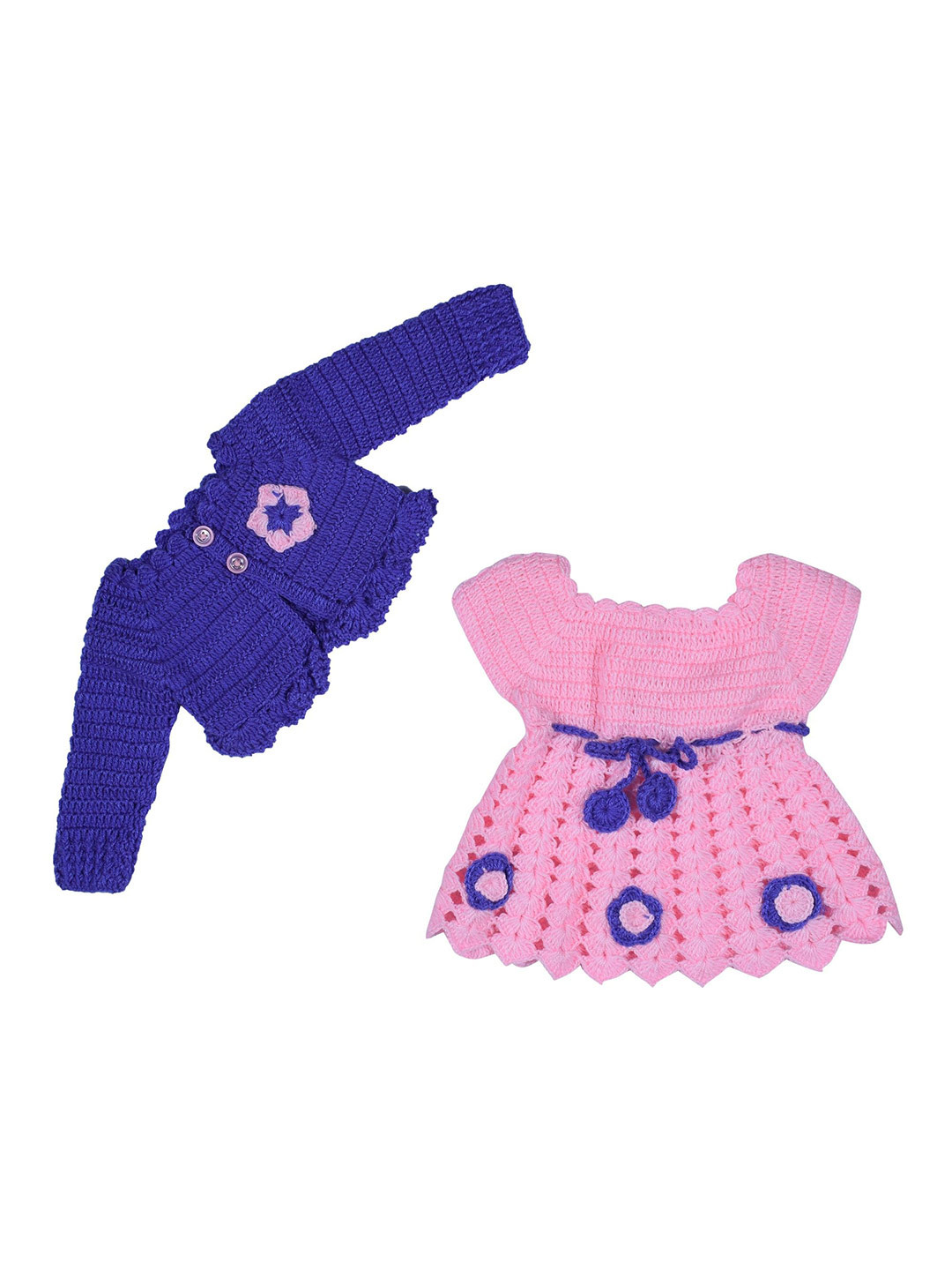 Clothes Shop Girls Print Woollen Dress