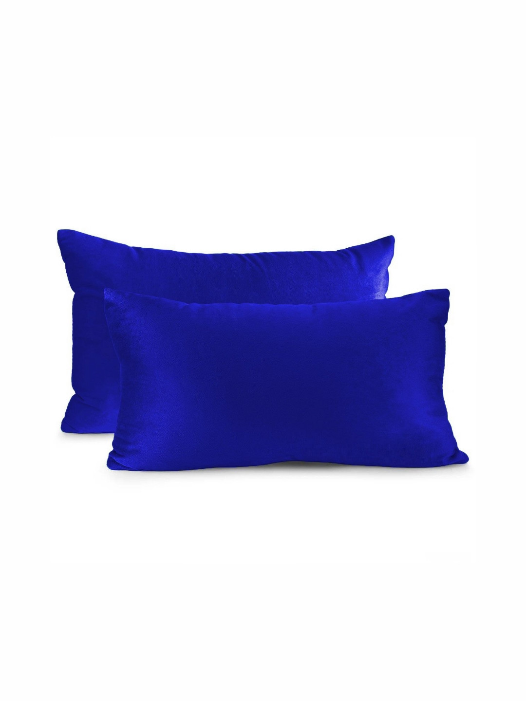 DADDY COOL Blue Set of 2 Fibre Filled Faux Velvet Ultra Soft Sleep Pillow