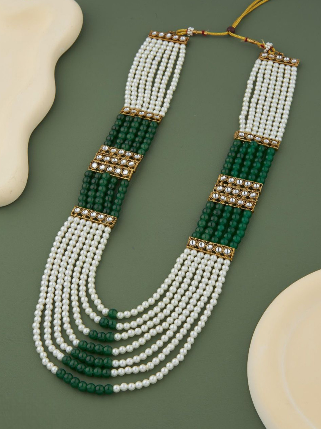 GC PREMIUM JEWELLERY Men Brass Gold-Plated Layered Necklace