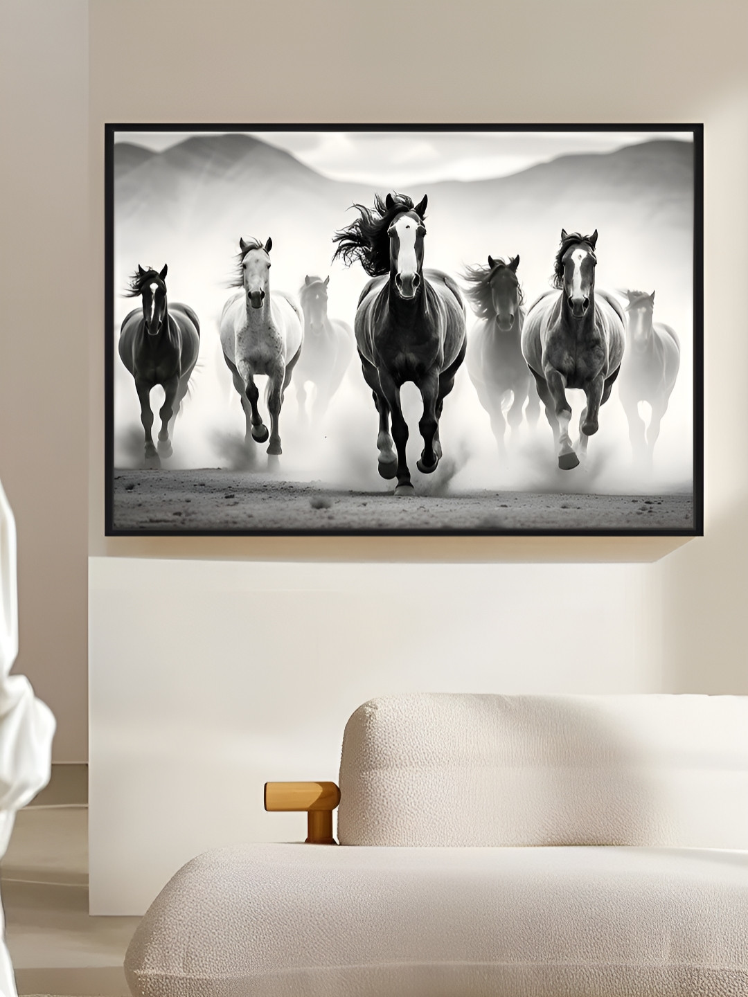 Art Street Running Horses Wall Art Painting