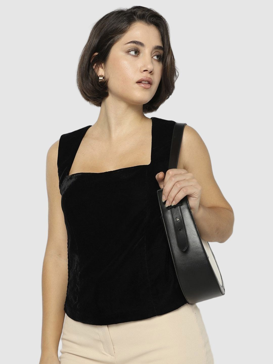 GAP Women Sleeveless Square-Neck Top