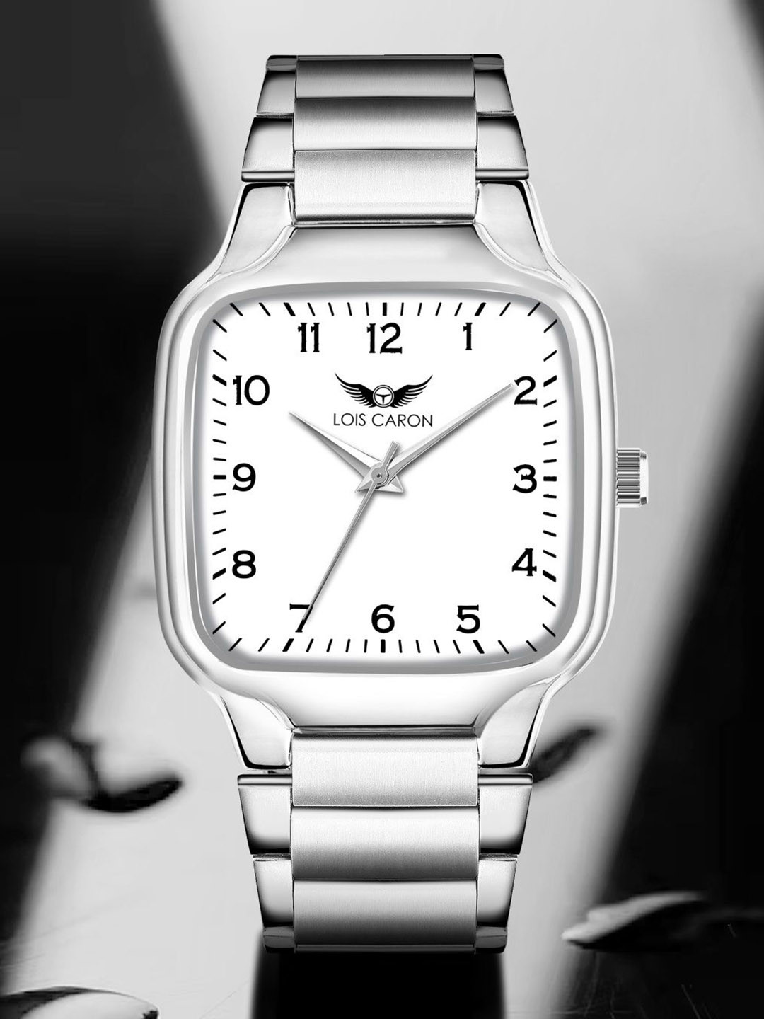 LOIS CARON Men Dial & Stainless Steel Bracelet Style Straps Analogue Watch LCS-4314