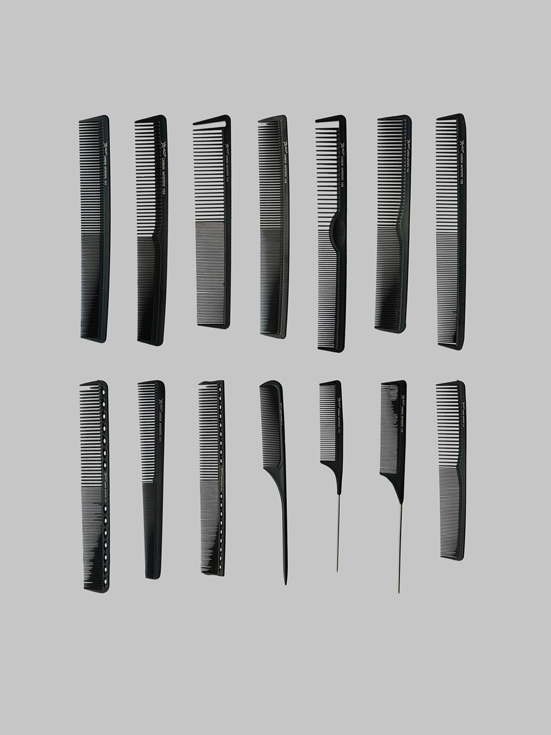 XMSD Set Of 14 Anti Static Comb- Black
