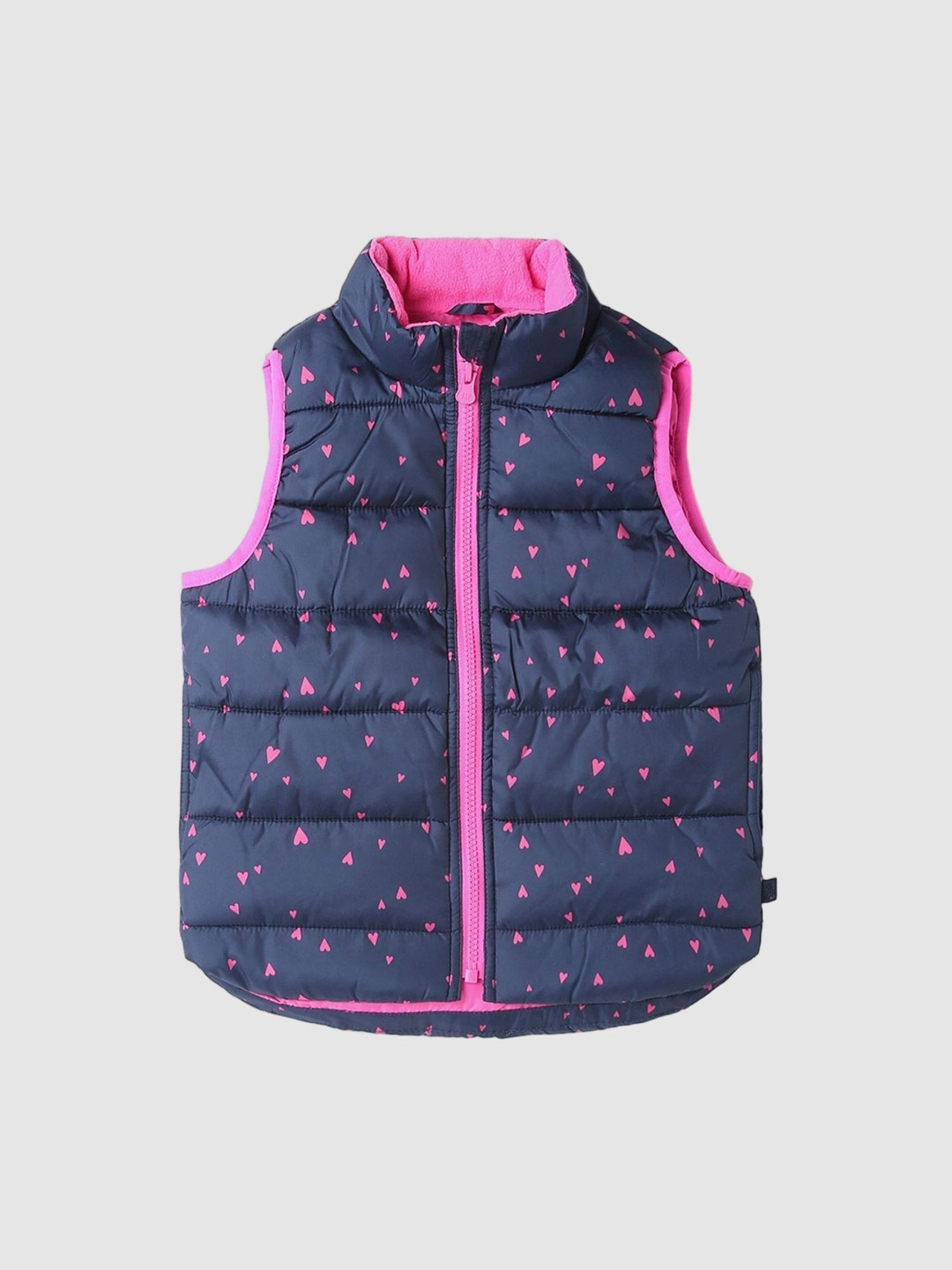 GAP Girls Heart Printed Relaxed Fit Puffer Jacket