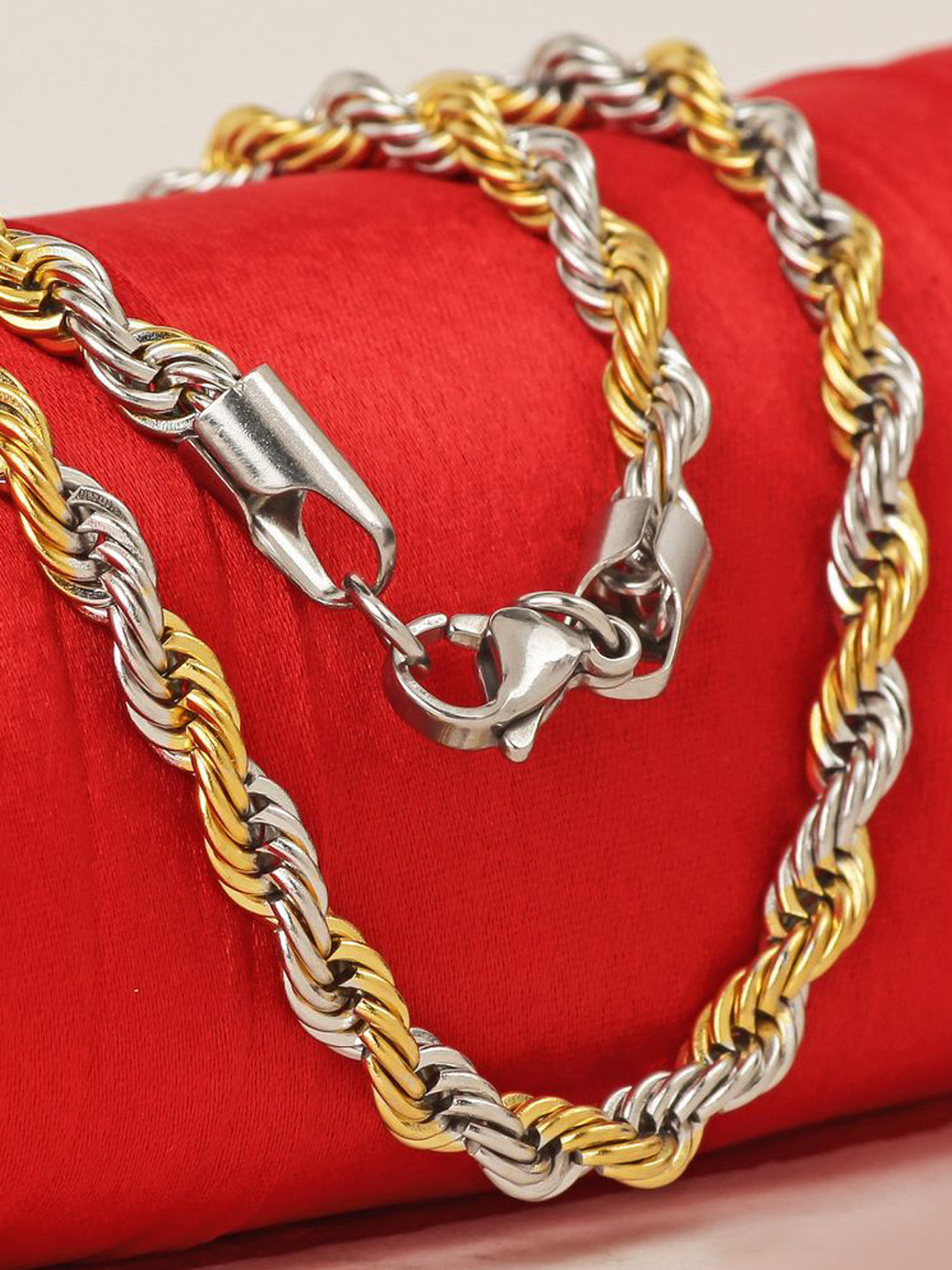 Thrillz Men Gold-Plated Stainless Steel Chain