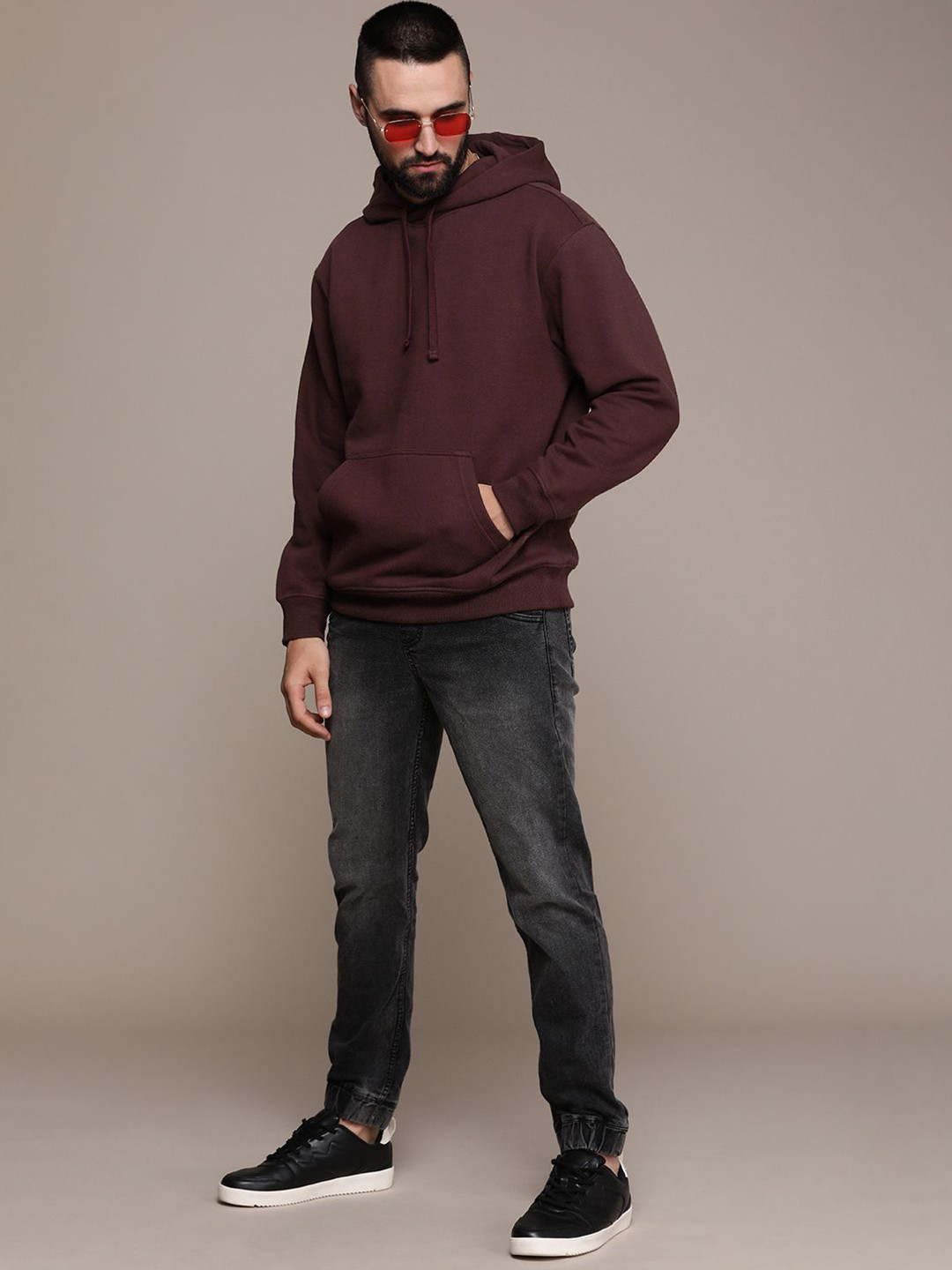 Dogman Men Hooded Neck Long Sleeves Sweatshirt