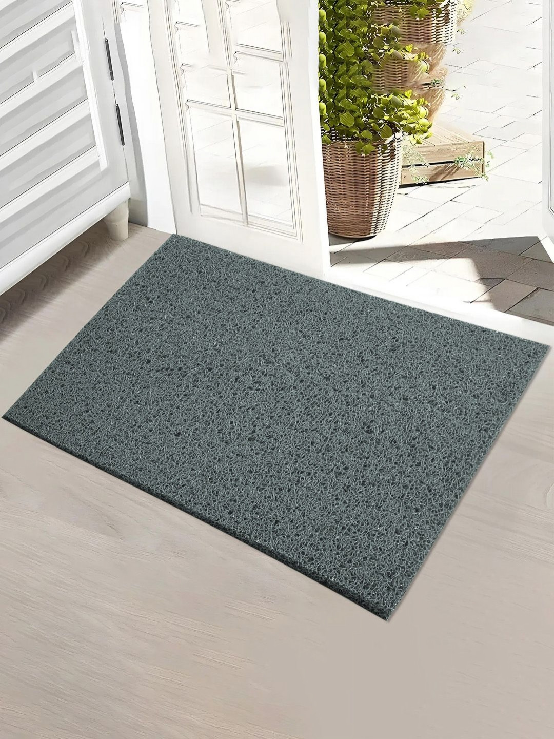 Myntra Elegant Homes Grey Water Absorbing Large Front Floor Doormat