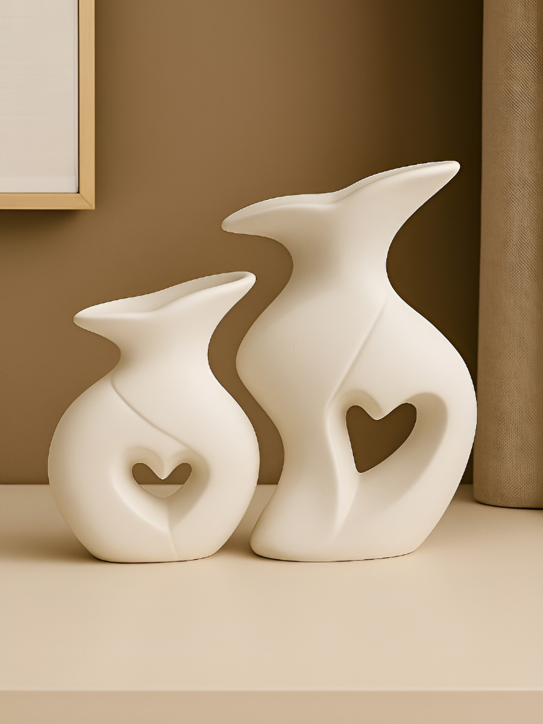 GLOBALLY INDIAN 2-Pieces Soul Knot Heart Vase