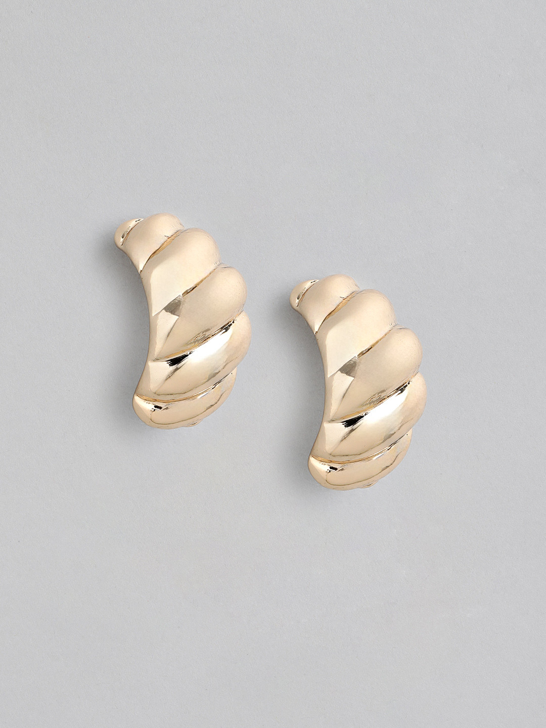 Forever New Gold Plated Paige Panel Stud Earring