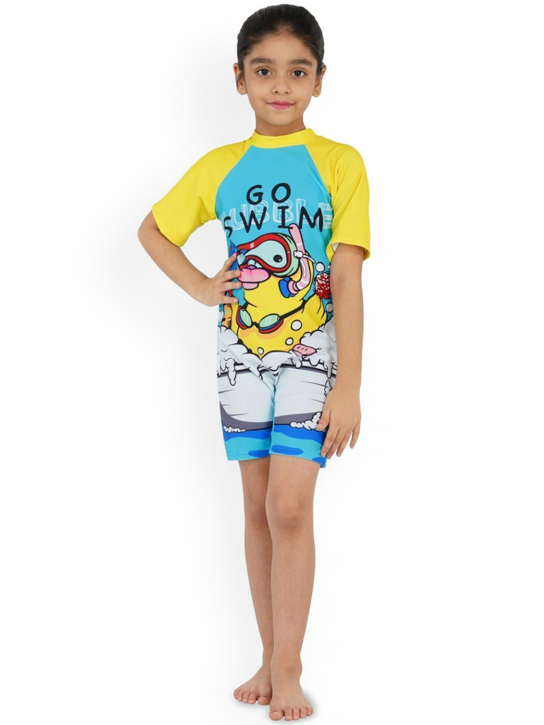 SHIFTER Cartoon Printed Round Neck Legsuit